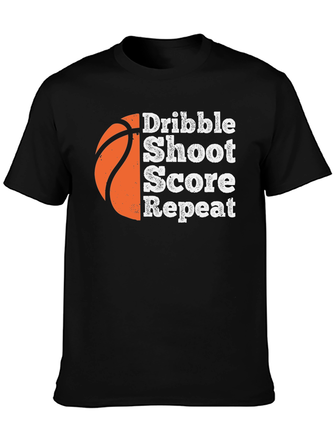 Dribble Shoot Score Repeat Basketball T-Shirt