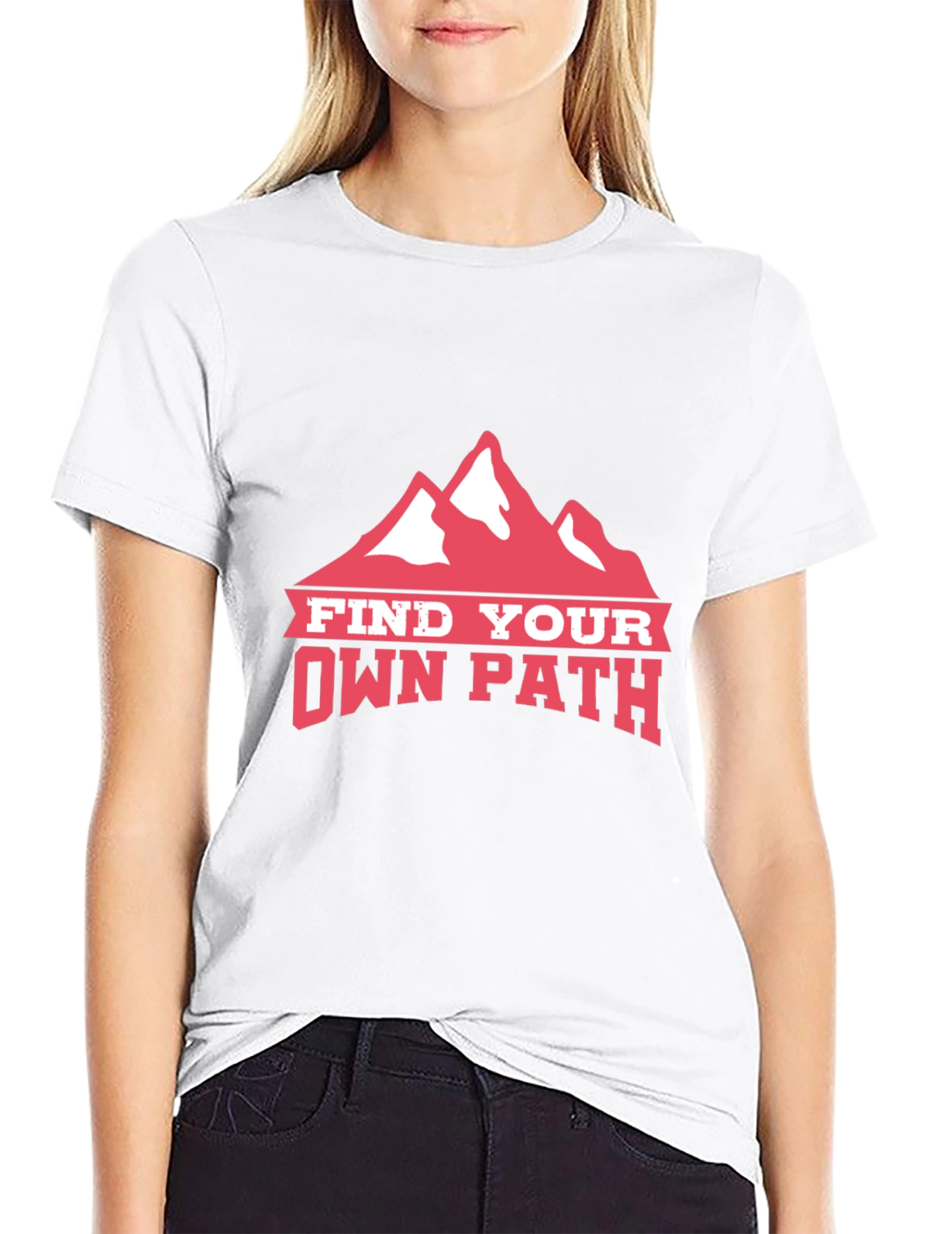 Find Your Own Path Tee - Mountain Graphic T-Shirt