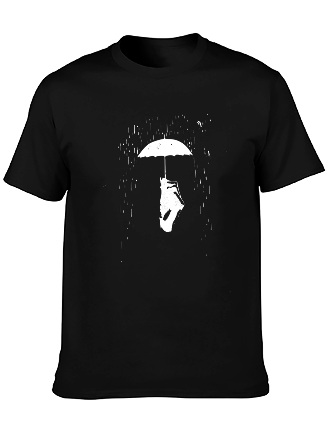 Umbrella Man Black Graphic Tee