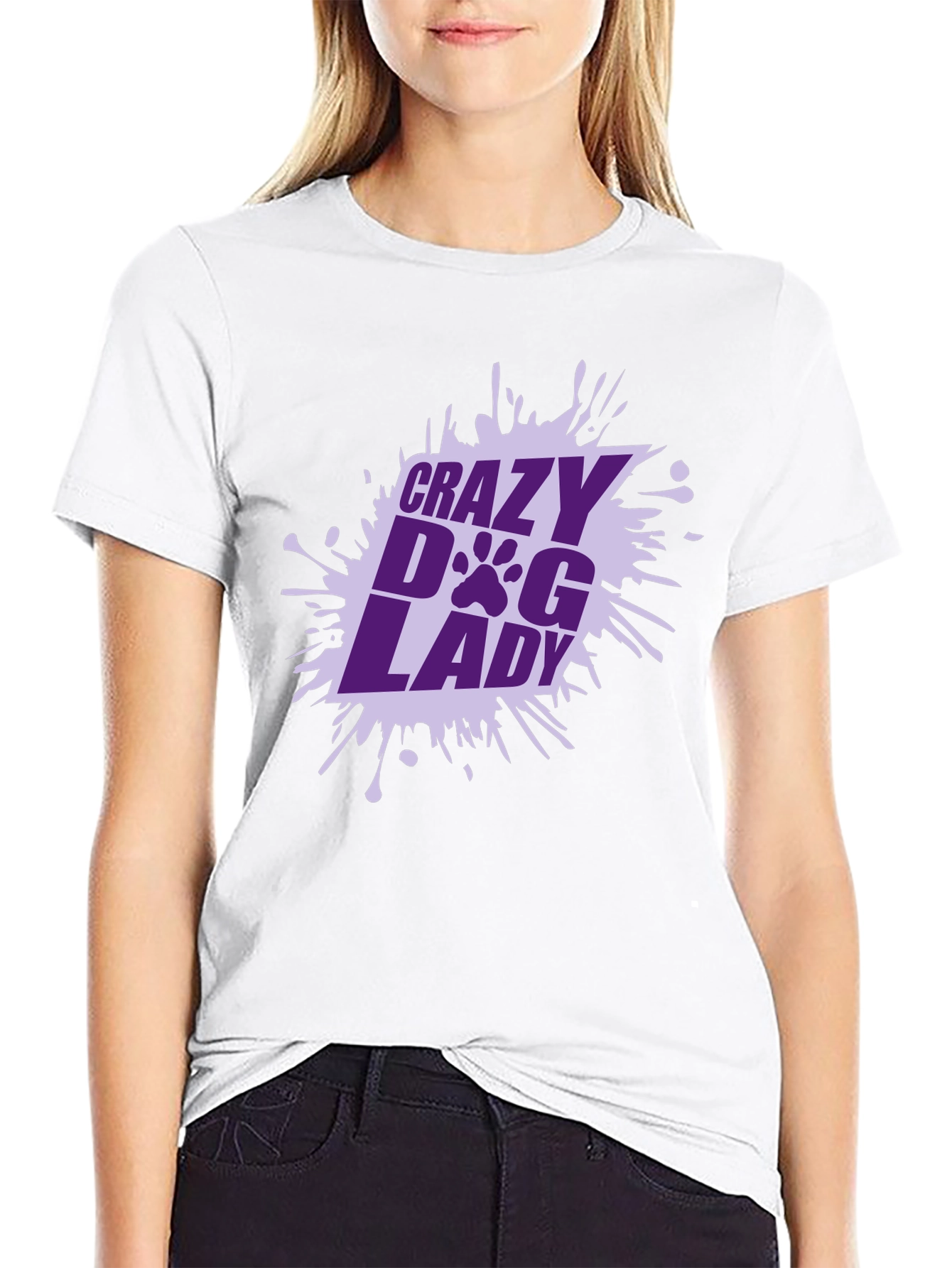 Crazy Dog Lady T-Shirt - Unique Graphic Tee