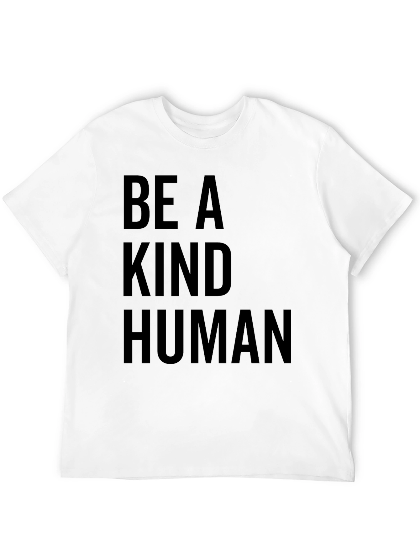 Be A Kind Human T-Shirt - Black Graphic Tee