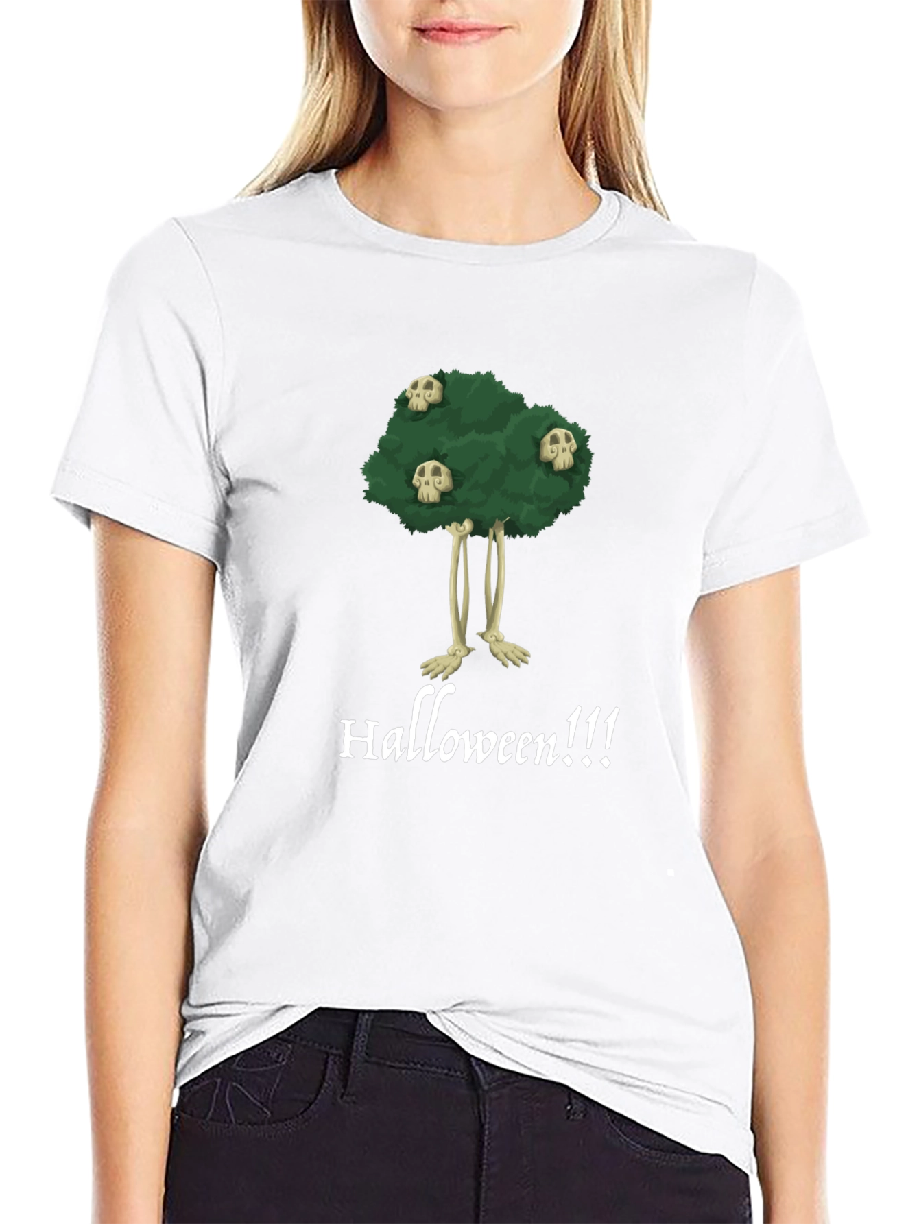 Halloween Tree Skull T-Shirt