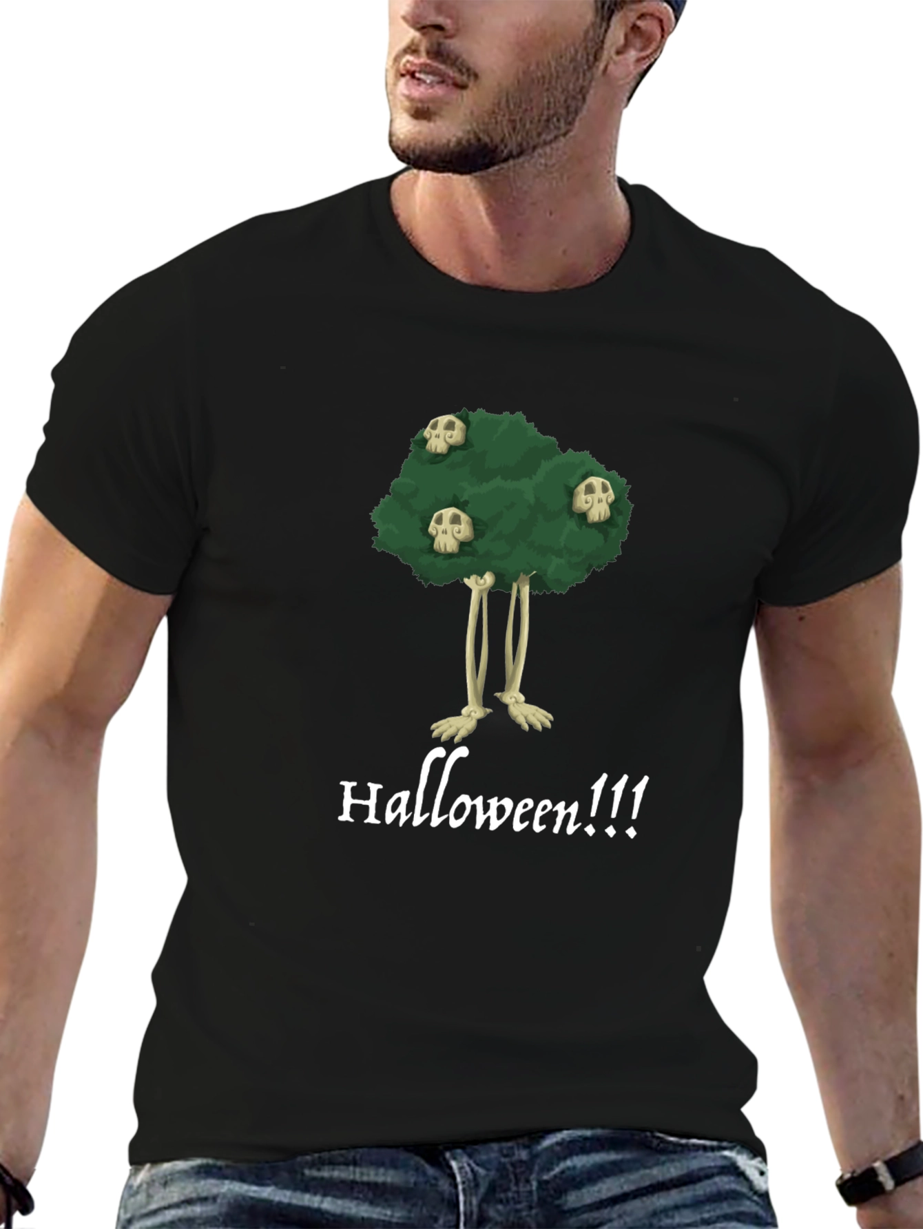 Halloween Tree Skull T-Shirt