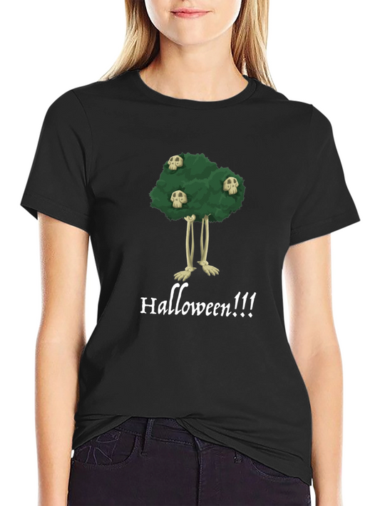 Halloween Tree Skull T-Shirt
