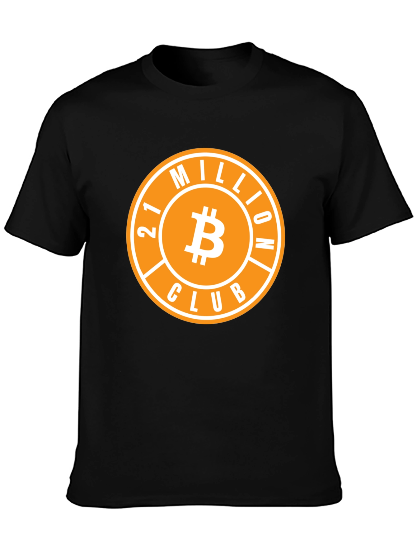 Bitcoin 21 Million Club Black T-Shirt