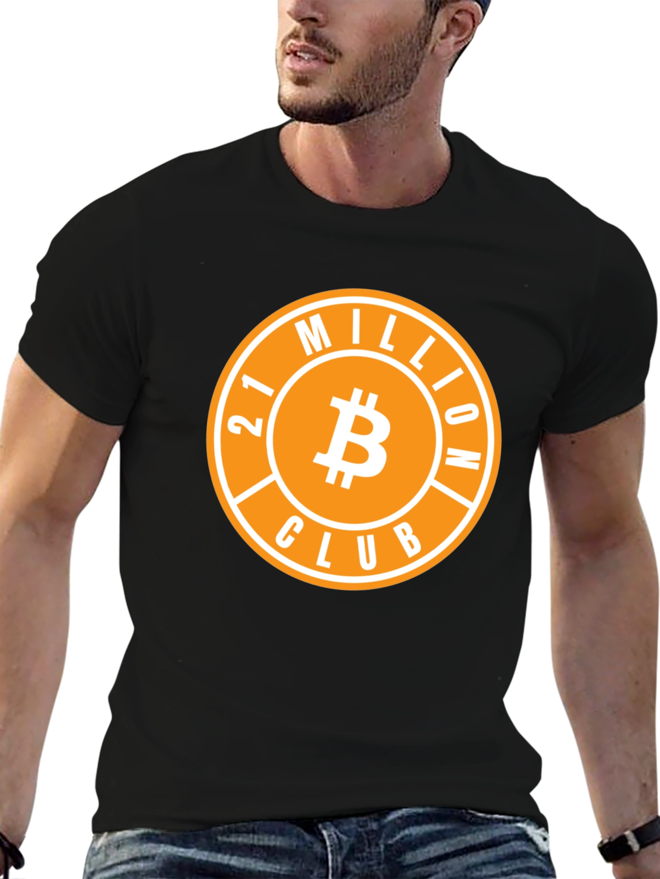 Bitcoin 21 Million Club Black T-Shirt