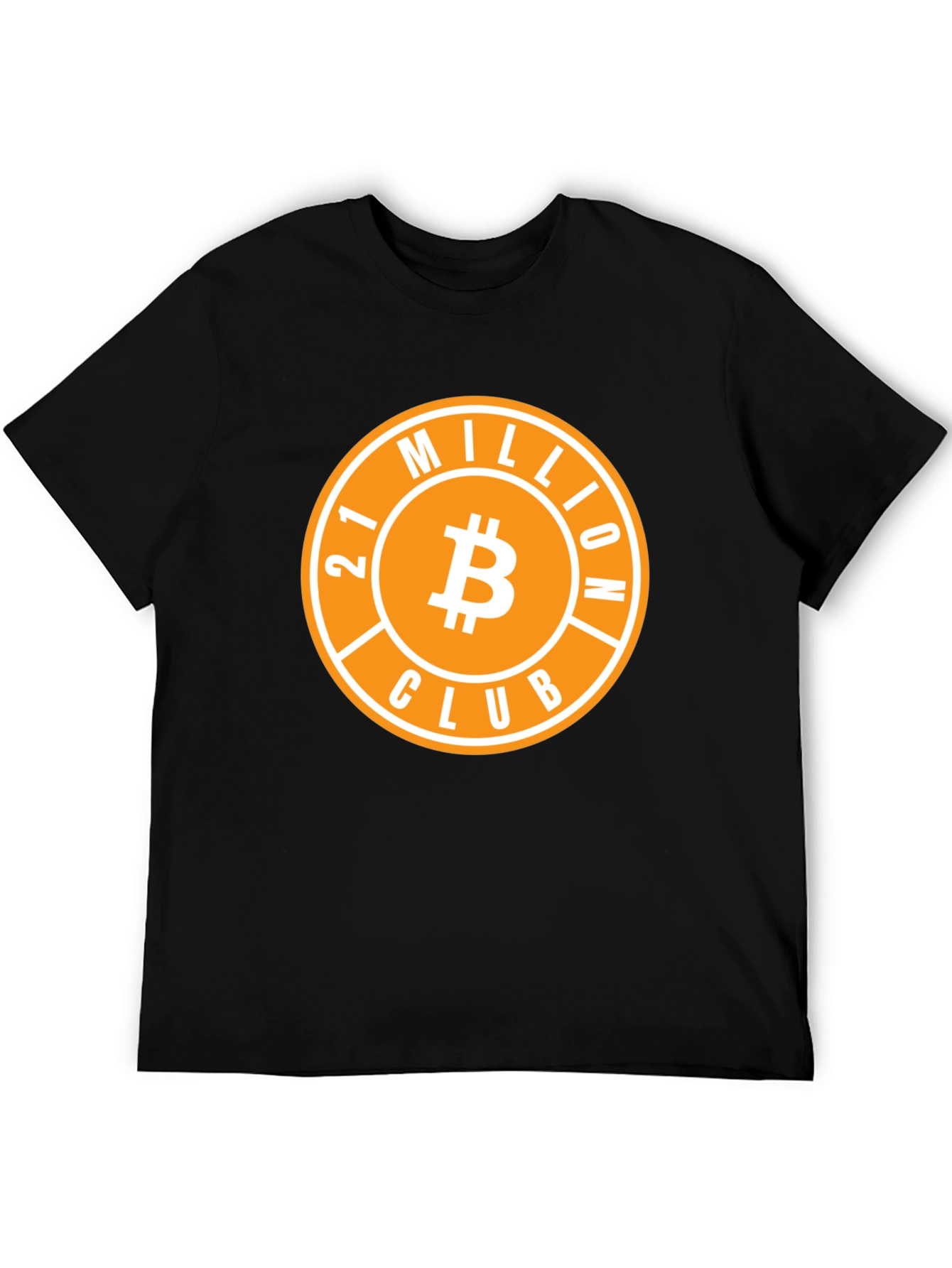 Bitcoin 21 Million Club Black T-Shirt