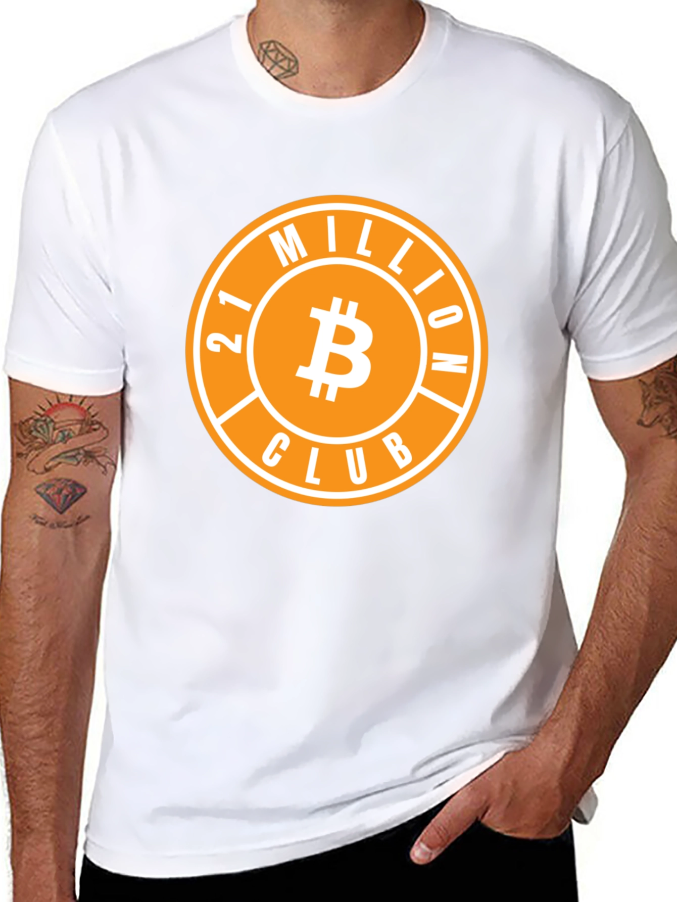 Bitcoin 21 Million Club Black T-Shirt