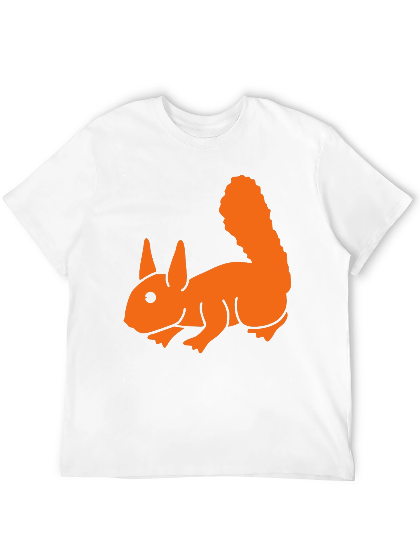 Squirrel Graphic Tee - Soft Black Cotton