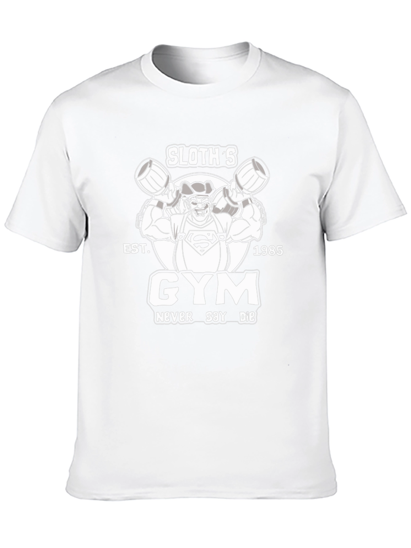 Sloths Gym T-Shirt - Never Say Die Graphic Tee