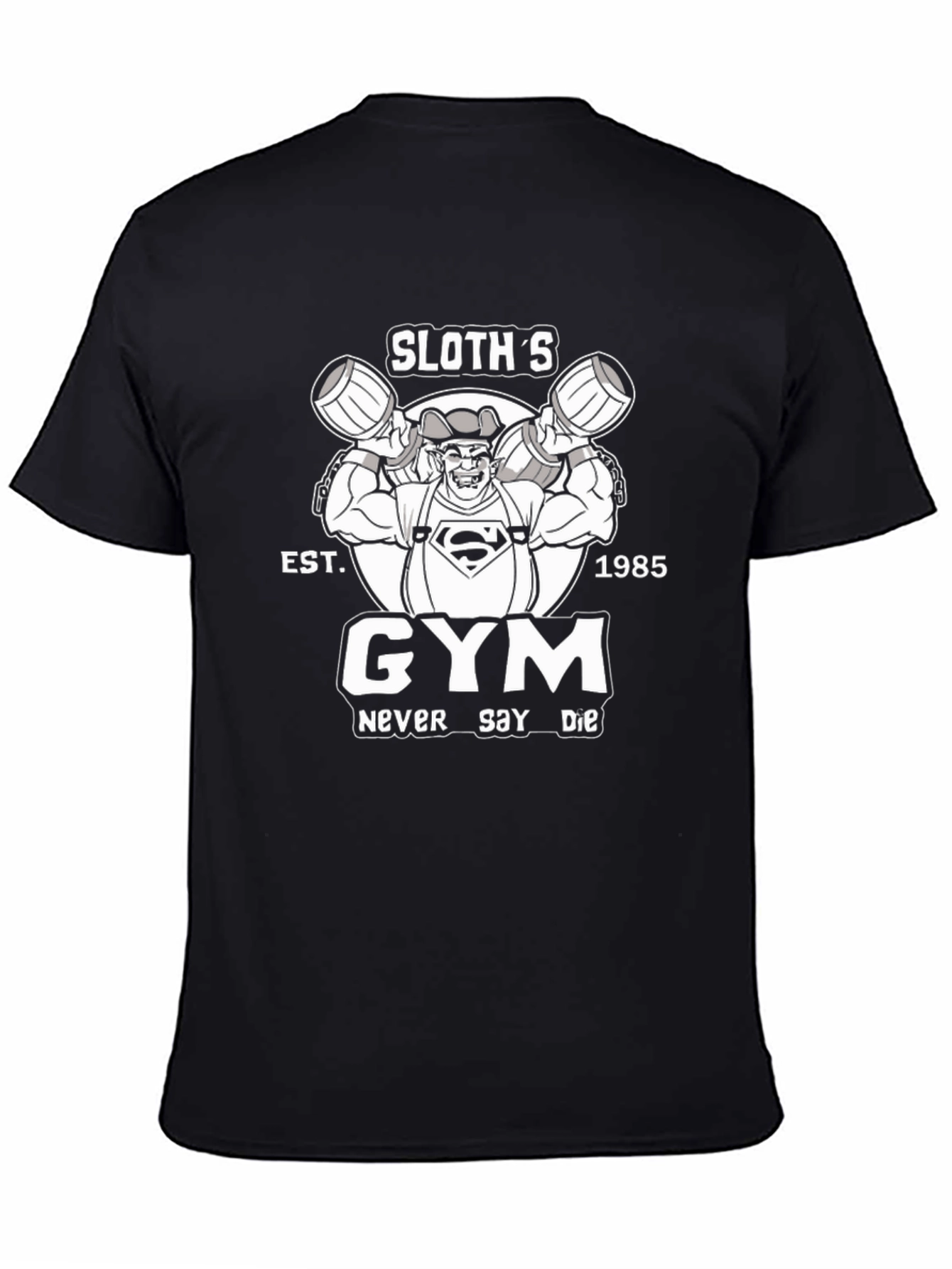 Sloths Gym T-Shirt - Never Say Die Graphic Tee