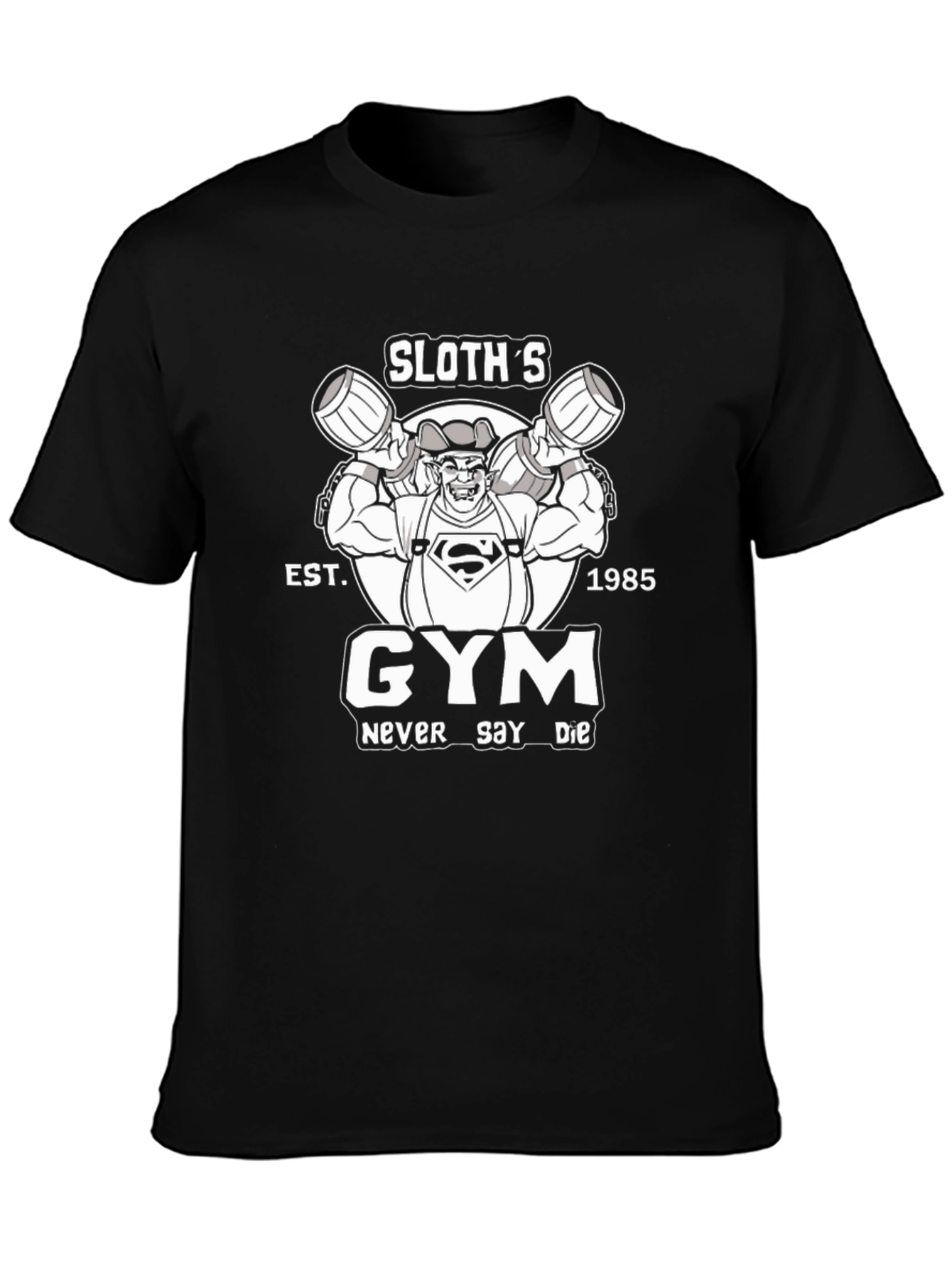 Sloths Gym T-Shirt - Never Say Die Graphic Tee