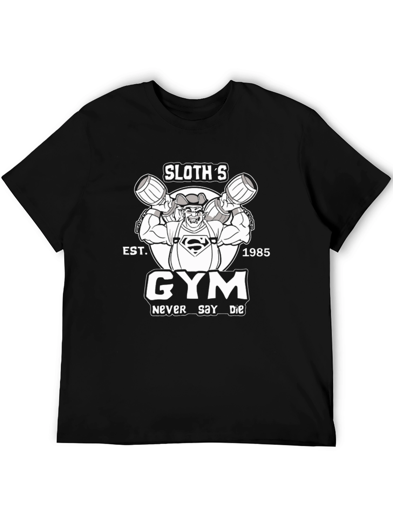 Sloths Gym T-Shirt - Never Say Die Graphic Tee