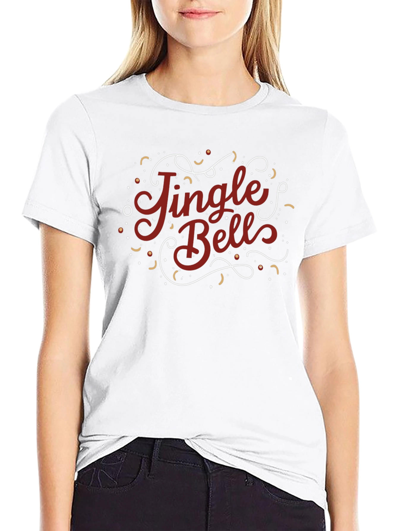 Jingle Bells Graphic Tee - Holiday Festive Shirt