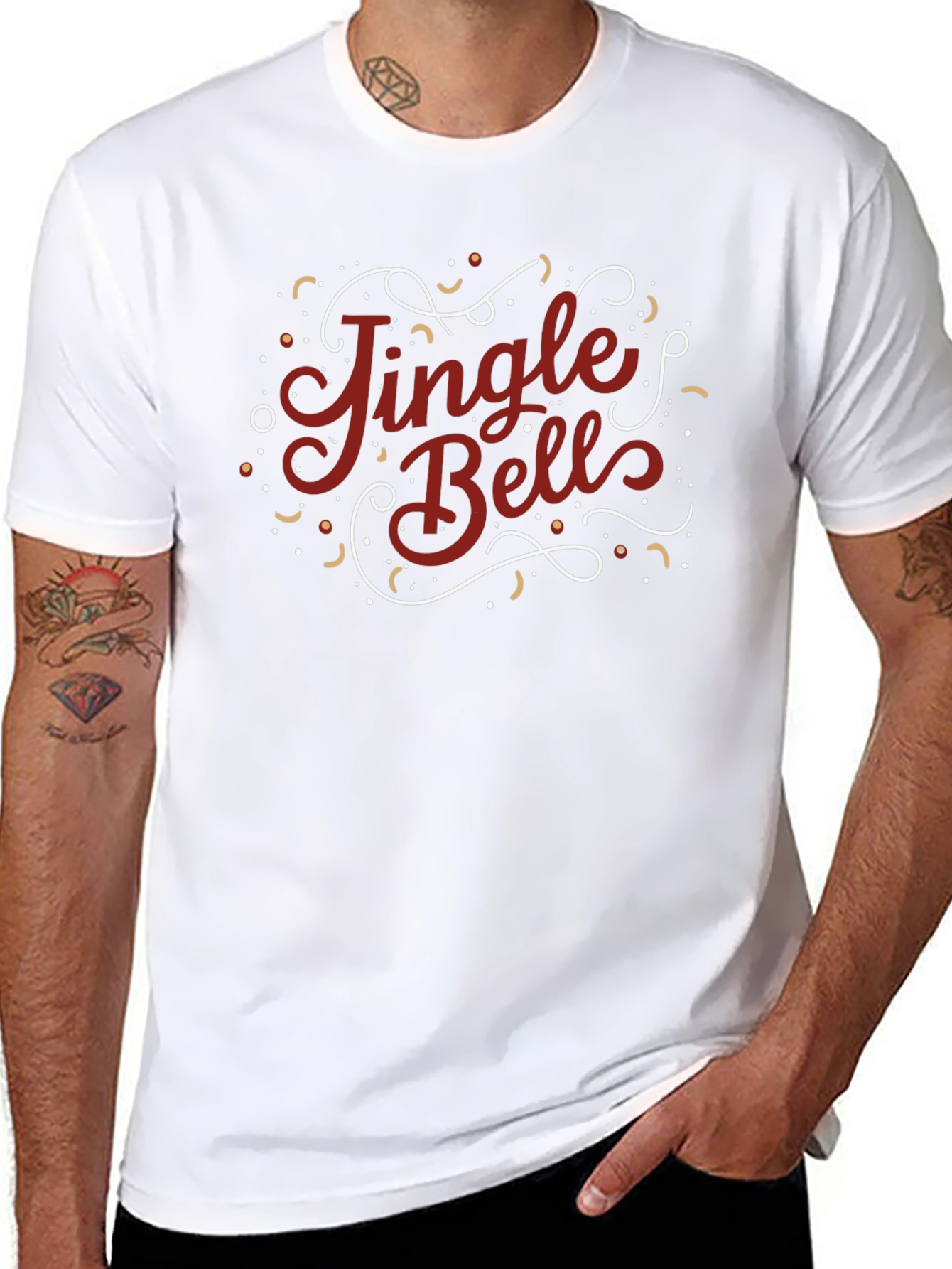 Jingle Bells Graphic Tee - Holiday Festive Shirt