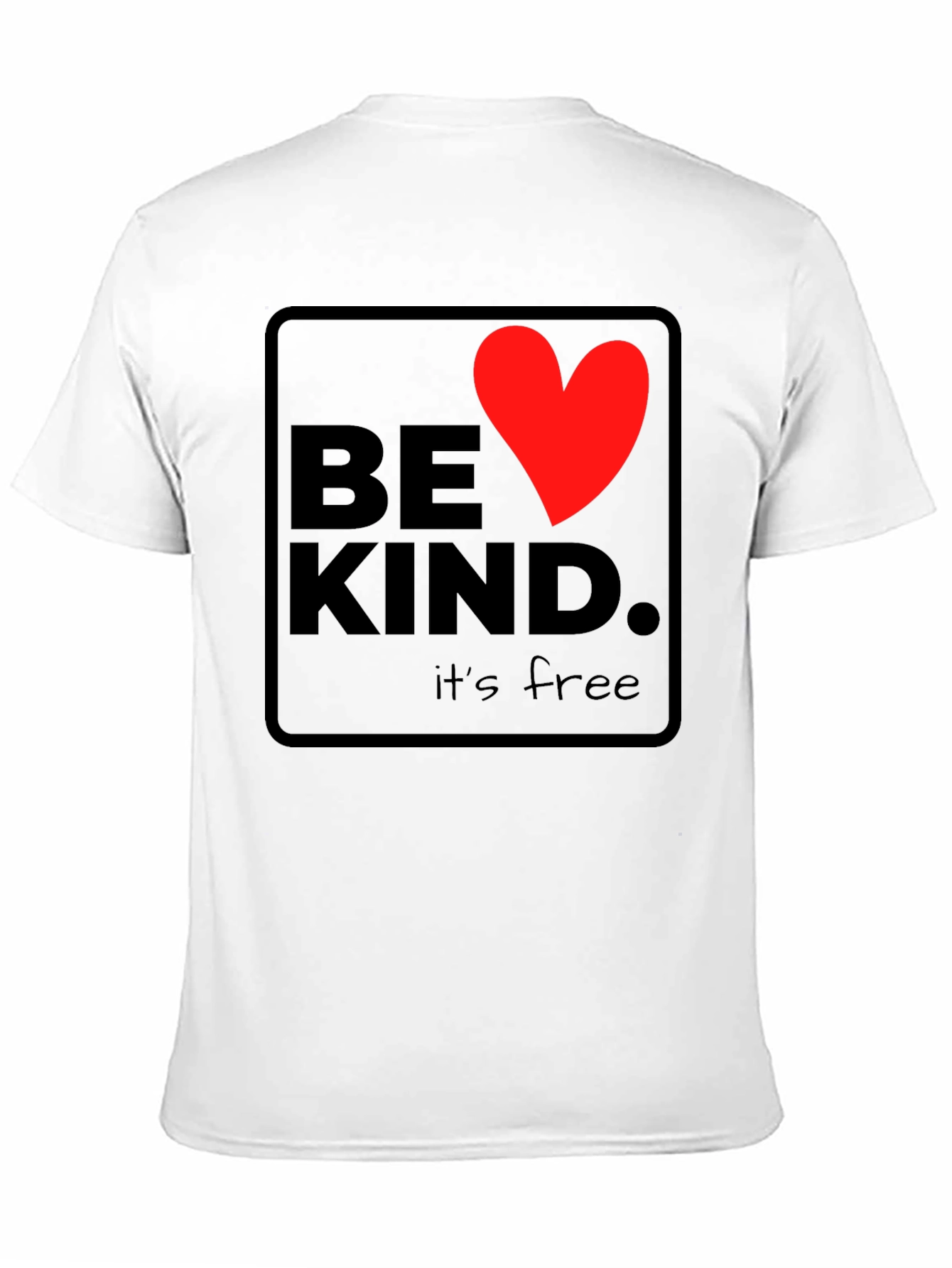 Be Kind Heart Graphic Black T-Shirt