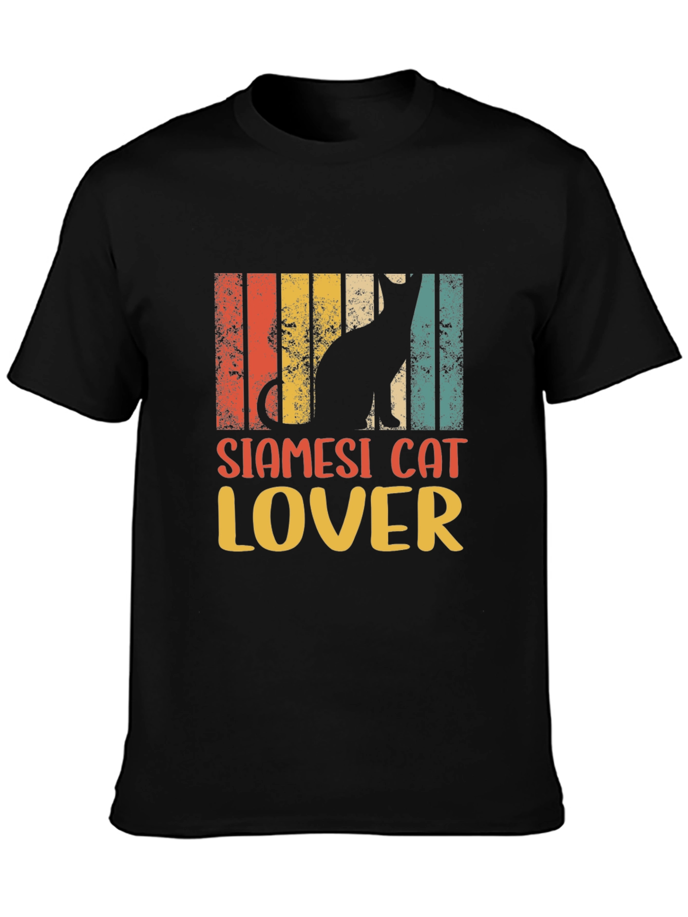 Siamese Cat Lover Retro Style T-Shirt