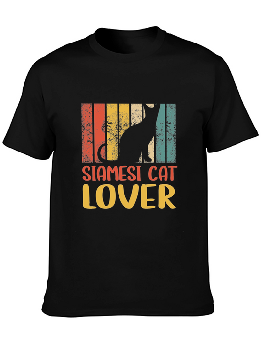 Siamese Cat Lover Retro Style T-Shirt