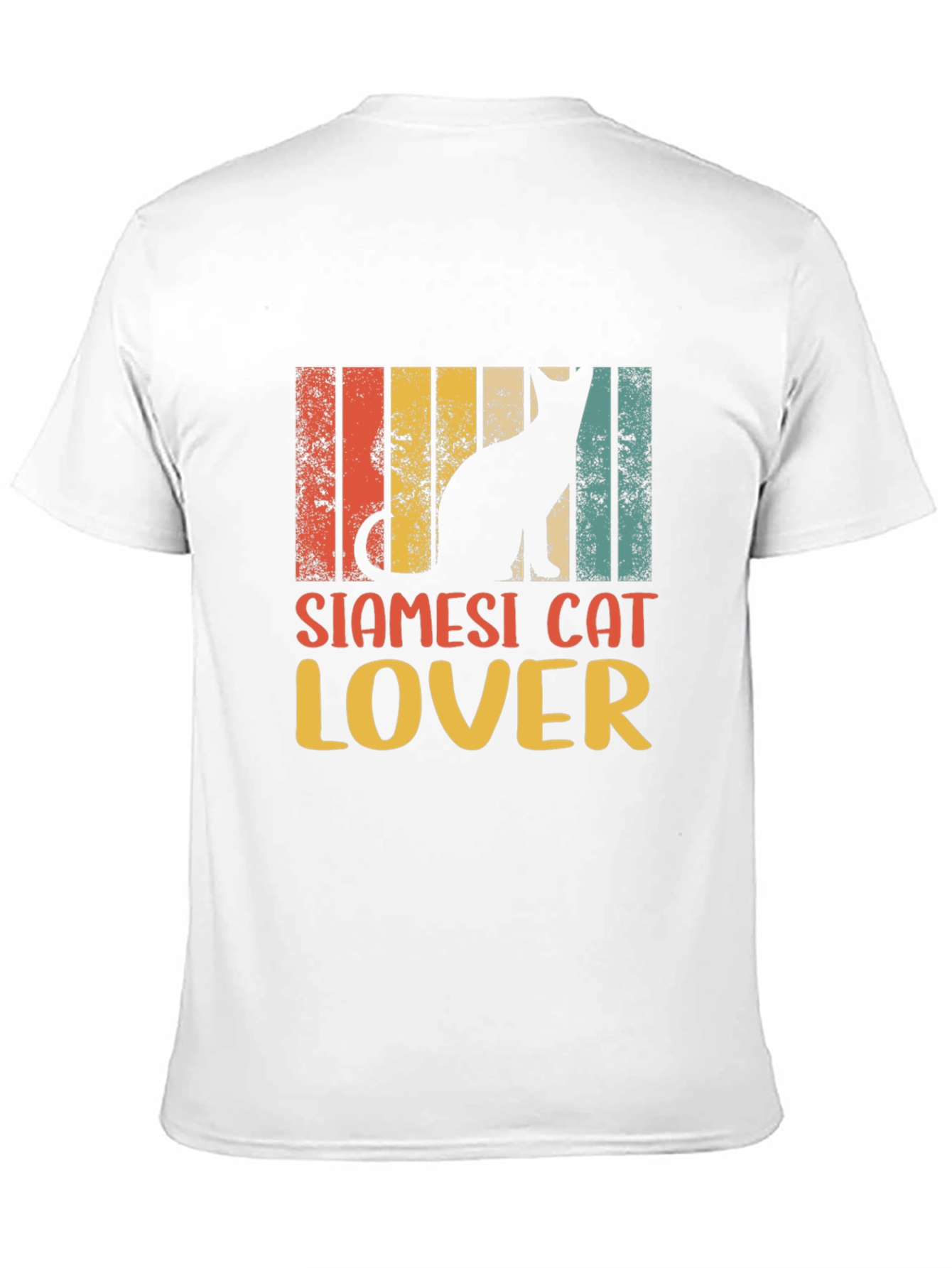 Siamese Cat Lover Retro Style T-Shirt