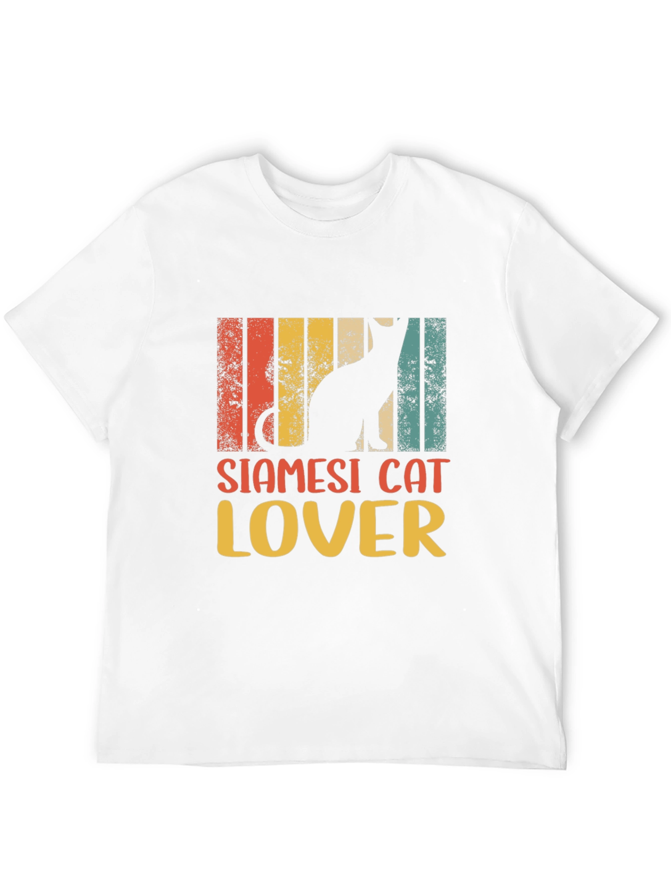 Siamese Cat Lover Retro Style T-Shirt