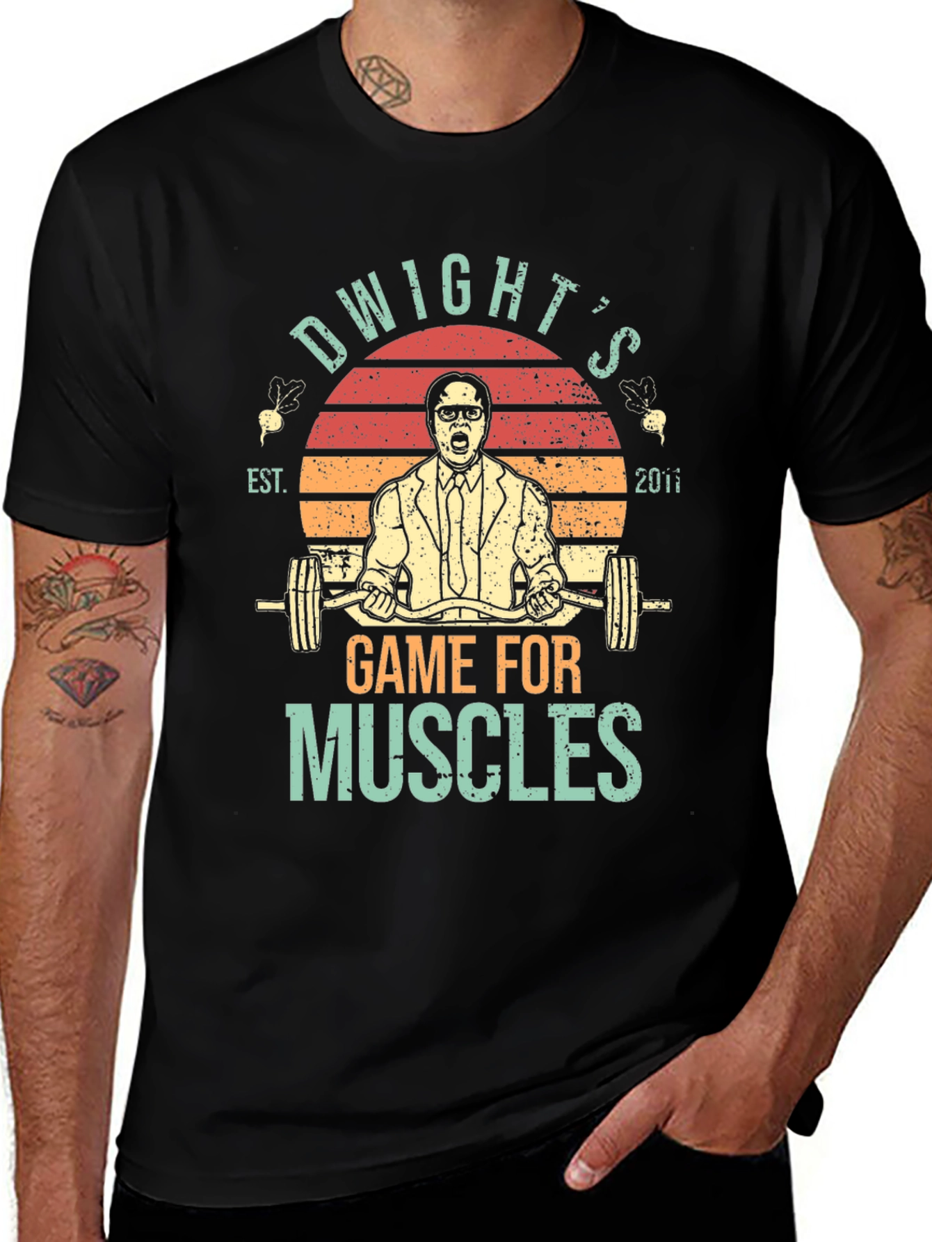 Dwights Game For Muscles T-Shirt