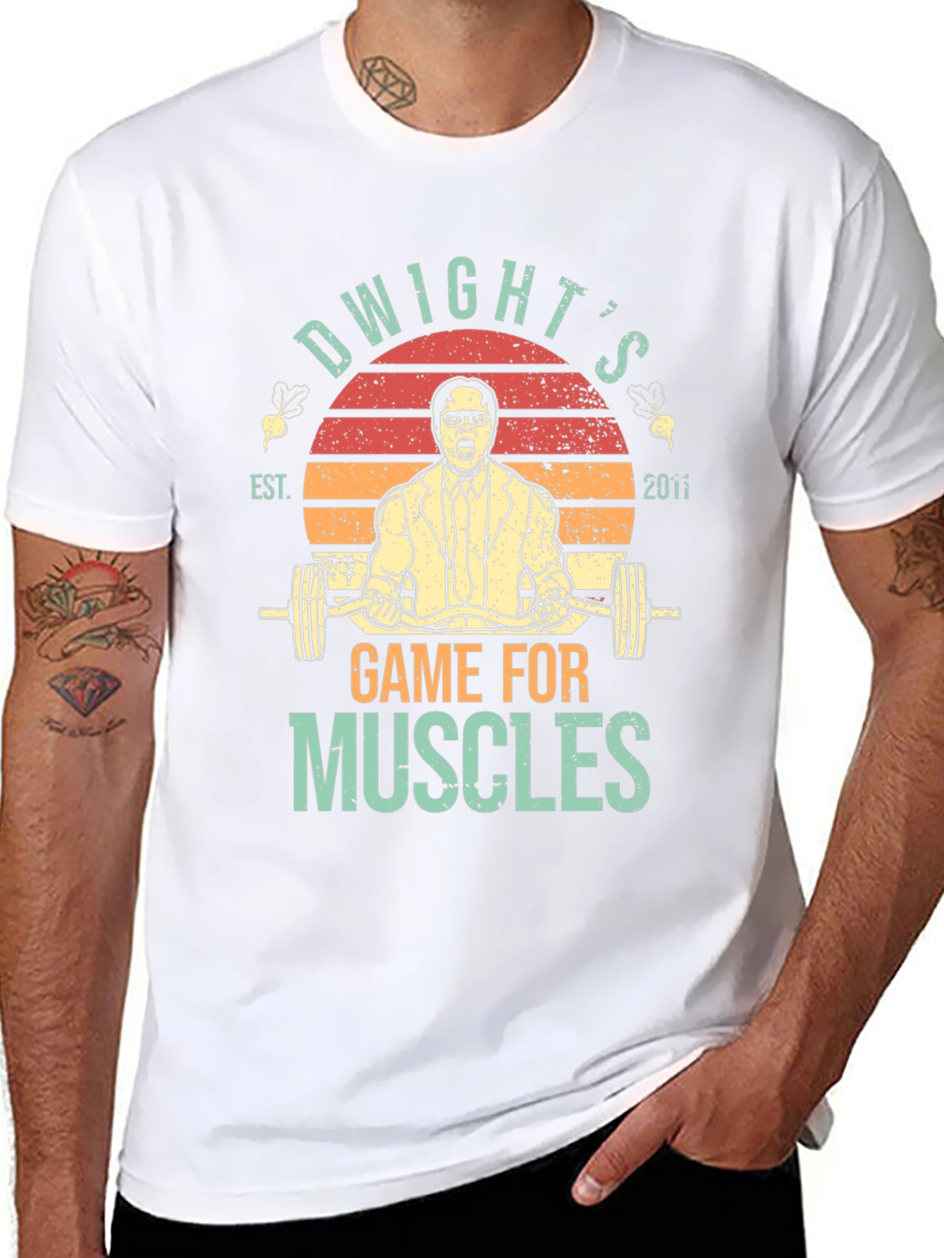 Dwights Game For Muscles T-Shirt