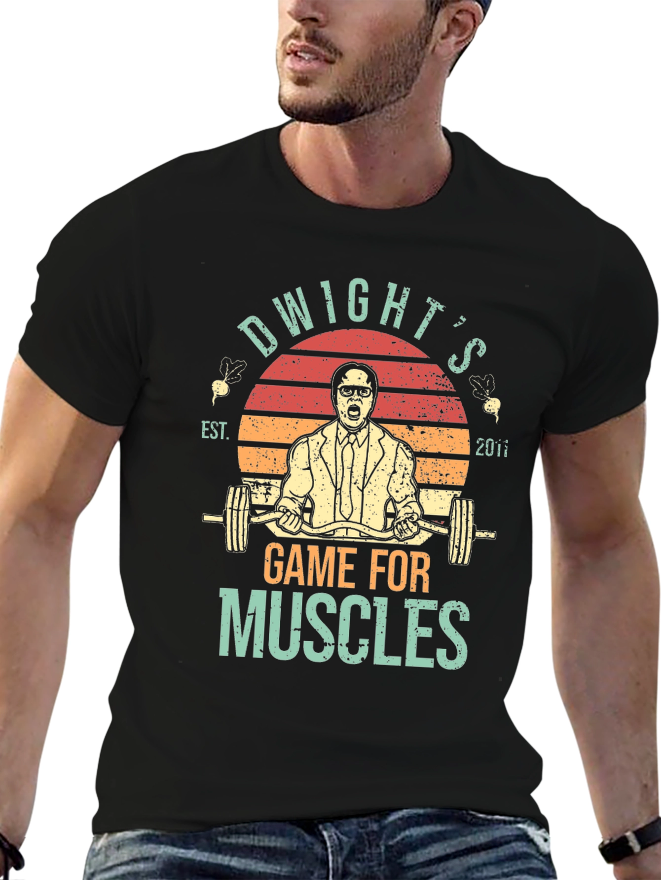 Dwights Game For Muscles T-Shirt
