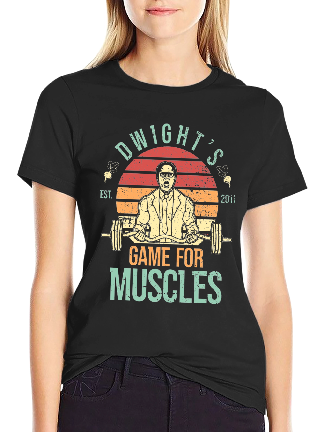 Dwights Game For Muscles T-Shirt