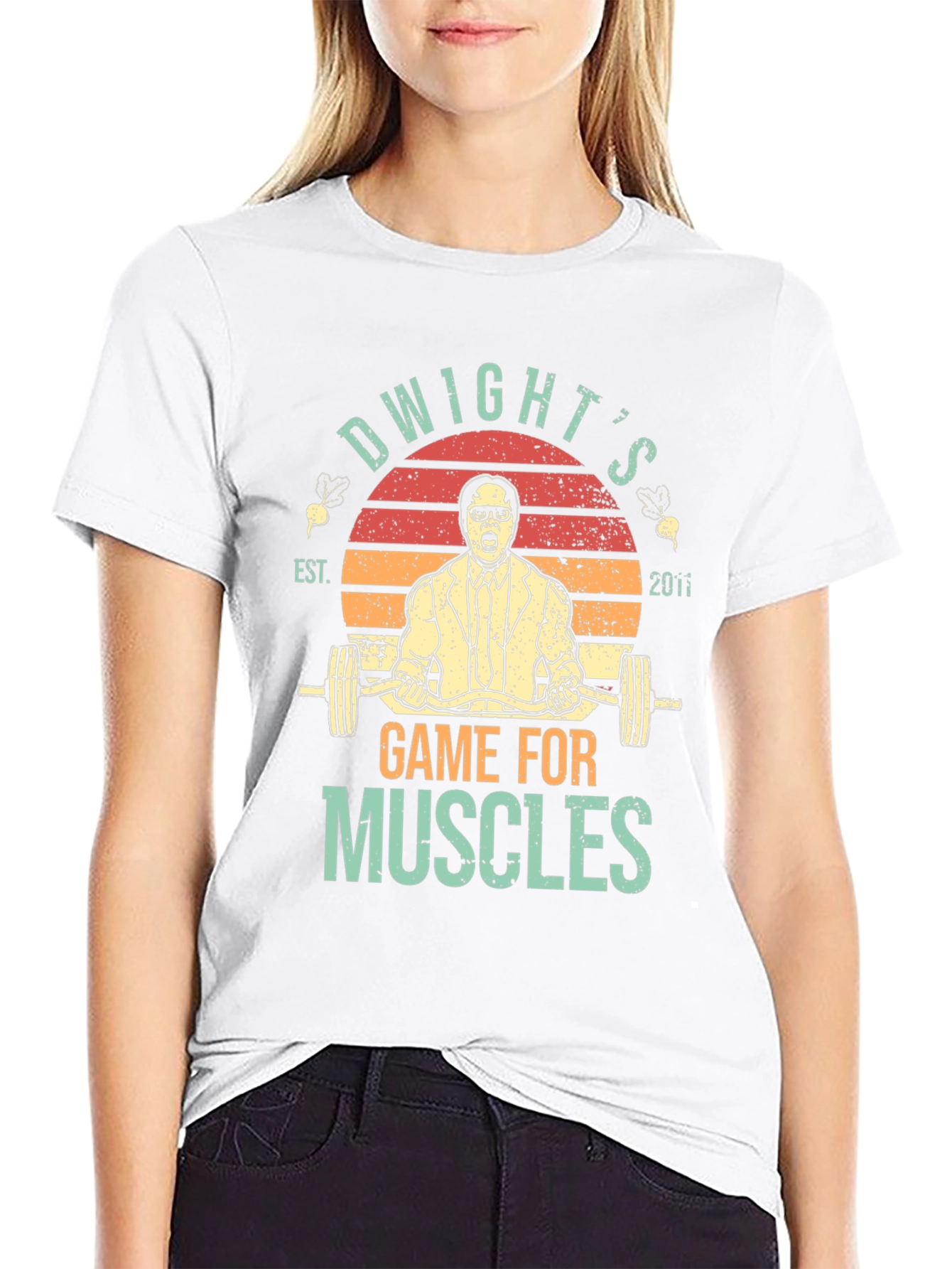 Dwights Game For Muscles T-Shirt