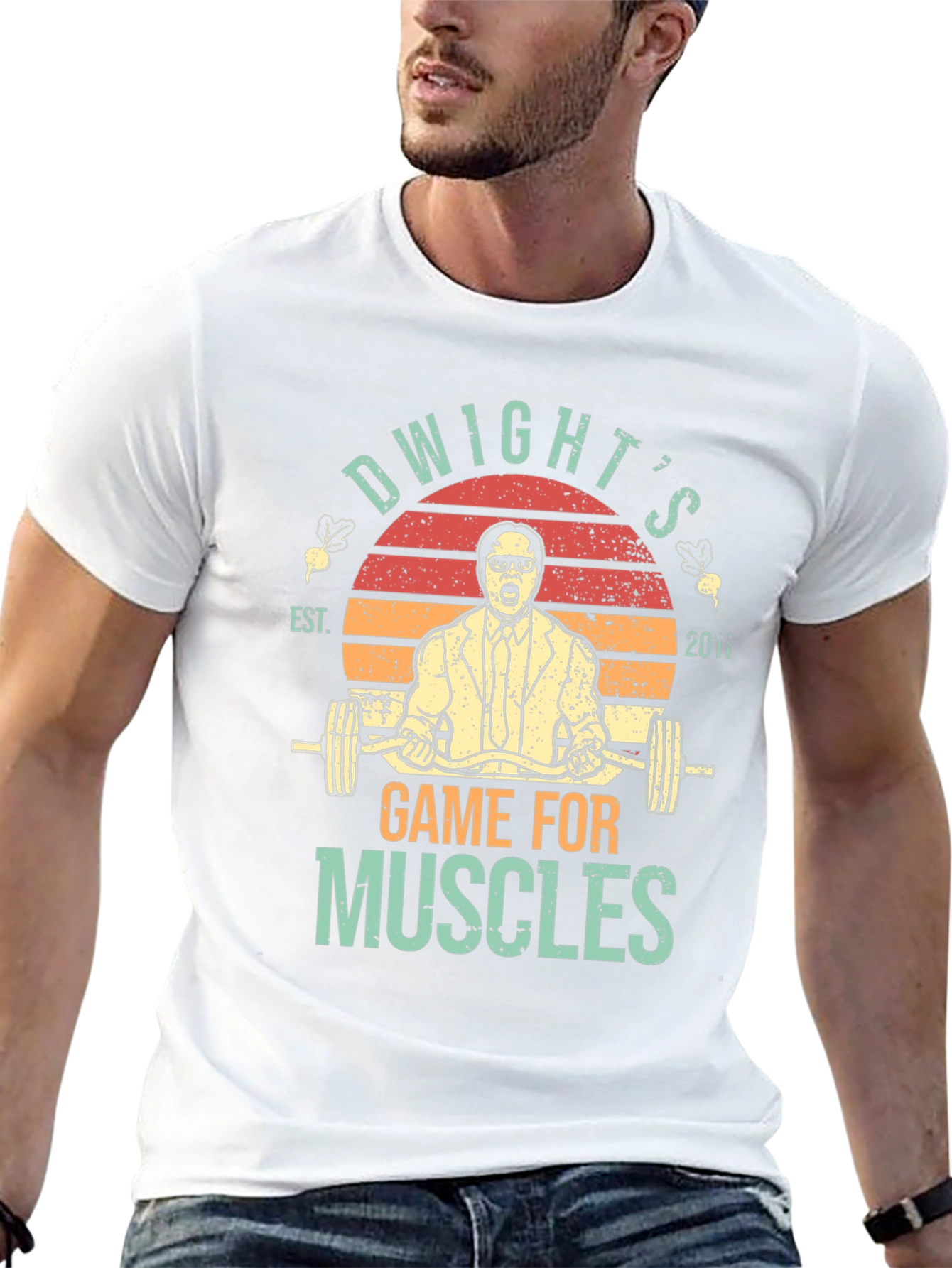 Dwights Game For Muscles T-Shirt