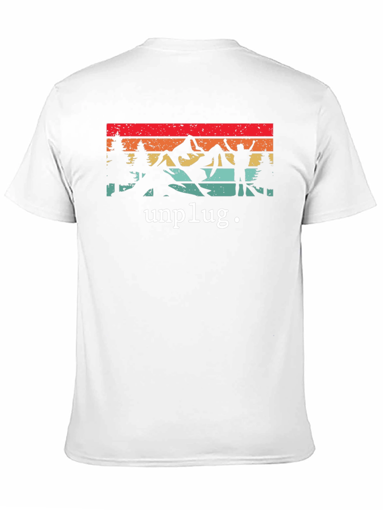 Unplug Retro Graphic T-Shirt - Nature Adventure Tee