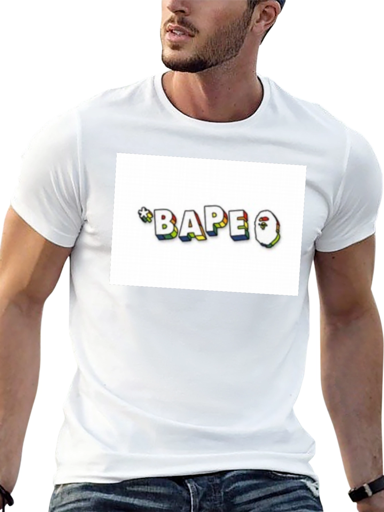 BAPE Rainbow Logo T-Shirt