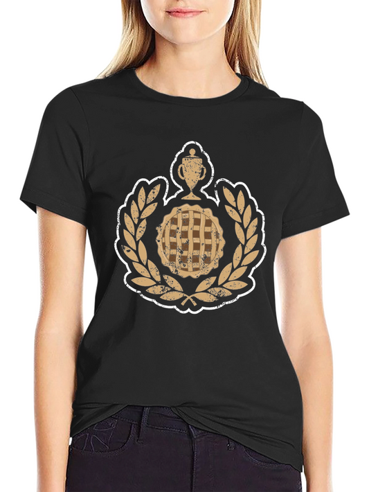 Pie Champion Graphic Tee - Black Cotton T-Shirt
