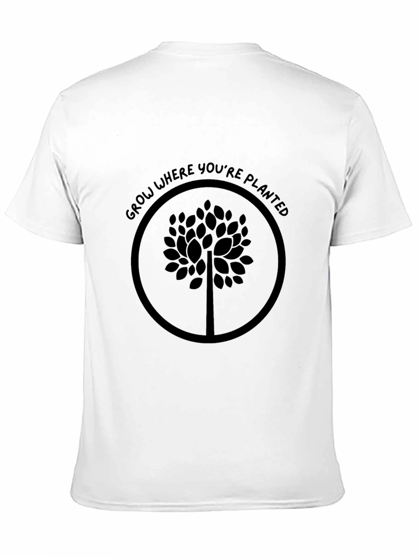 Grow Where Youre Planted Black T-Shirt