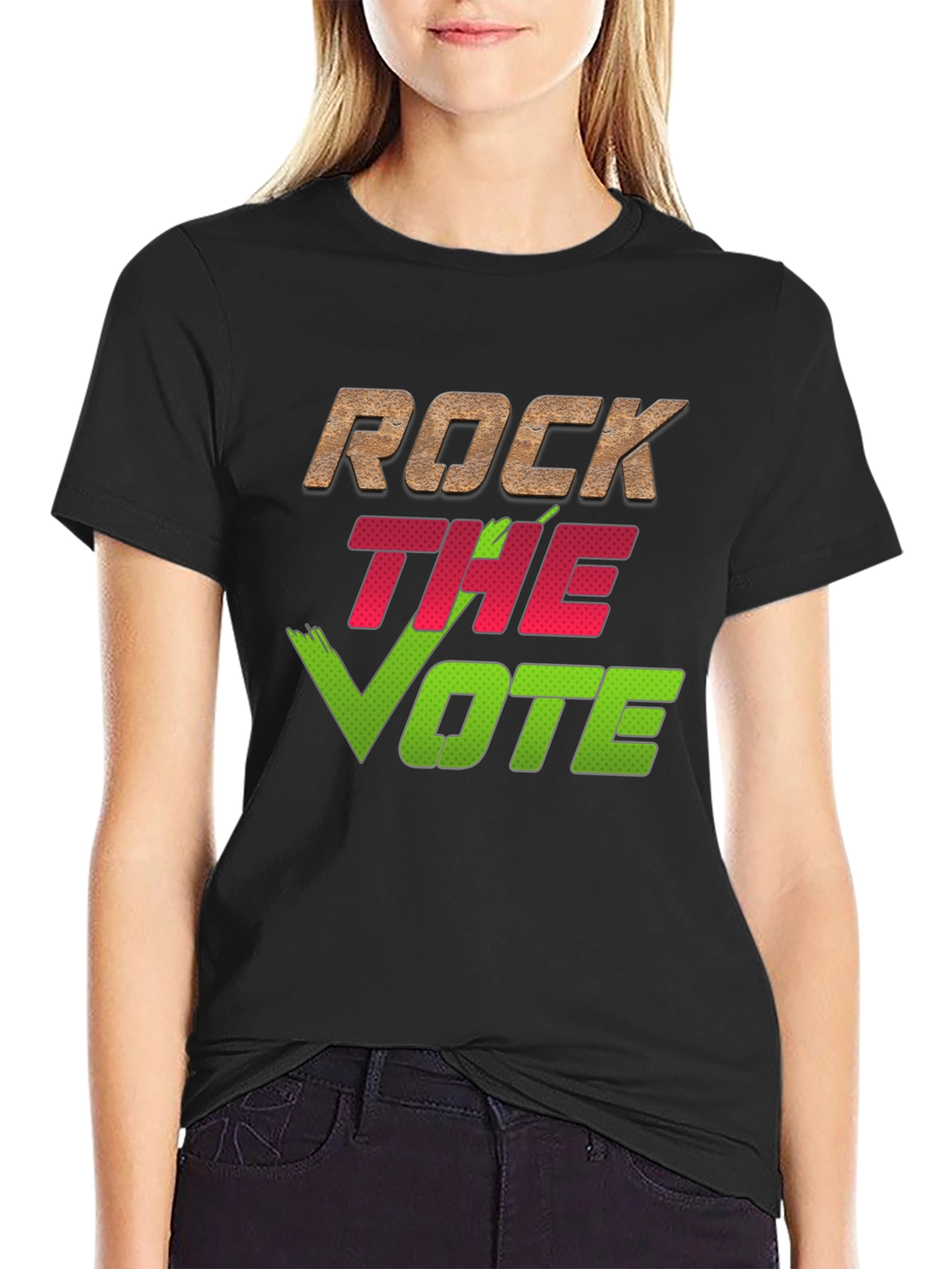 Rock the Vote Graphic Tee - Political Expression