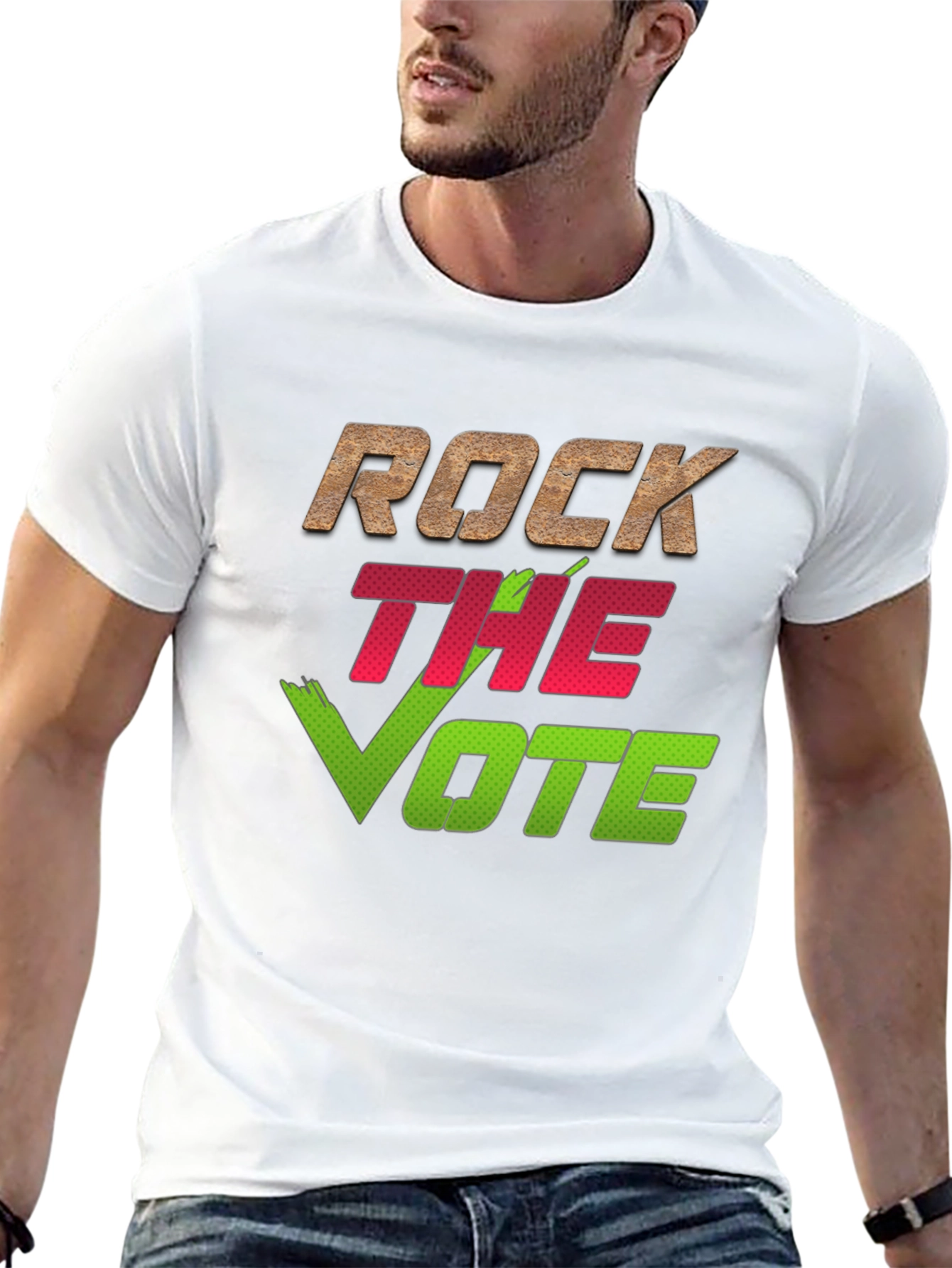Rock the Vote Graphic Tee - Political Expression