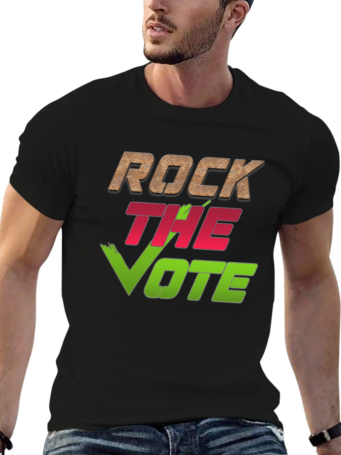 Rock the Vote Graphic Tee - Political Expression