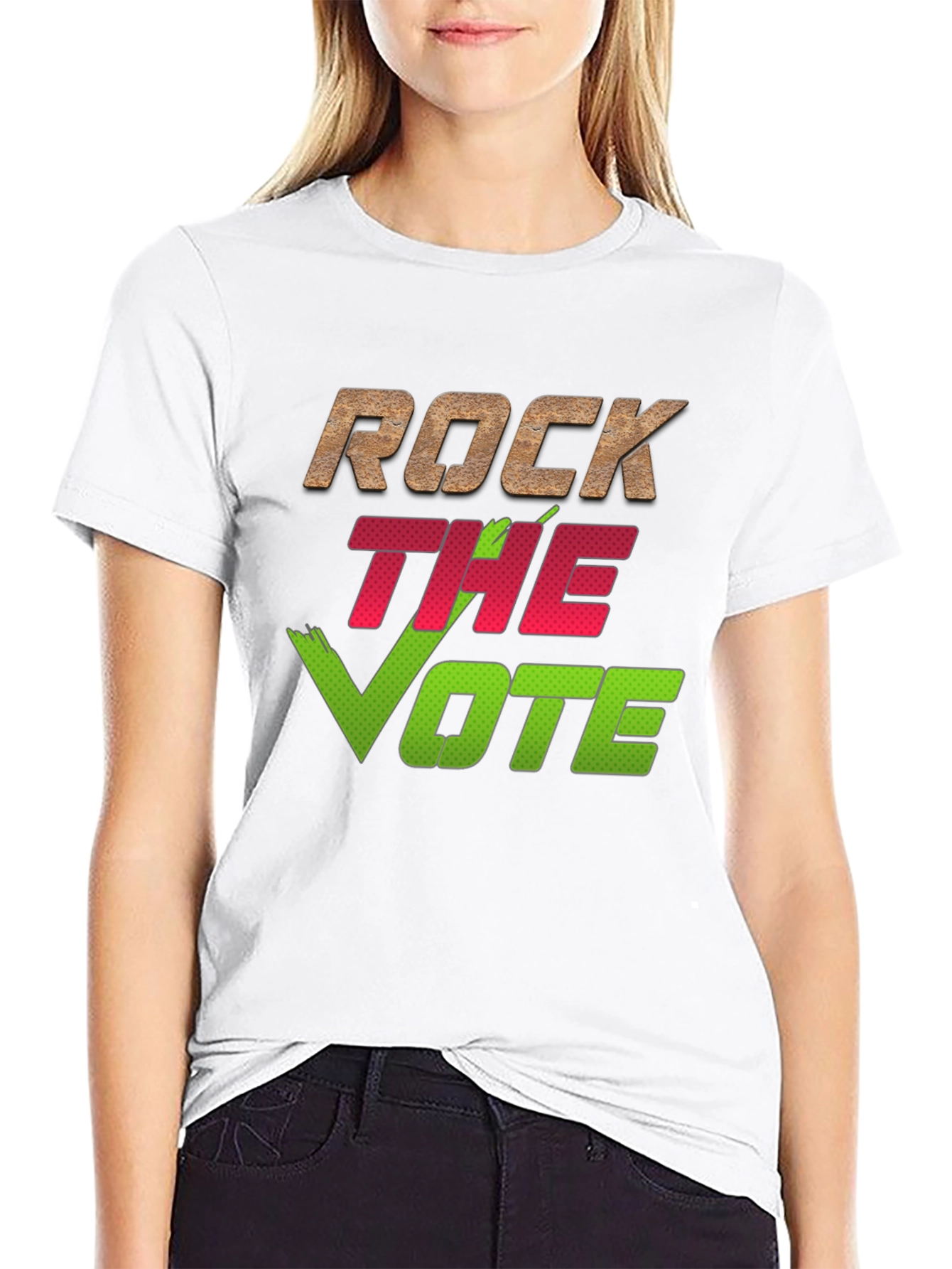 Rock the Vote Graphic Tee - Political Expression