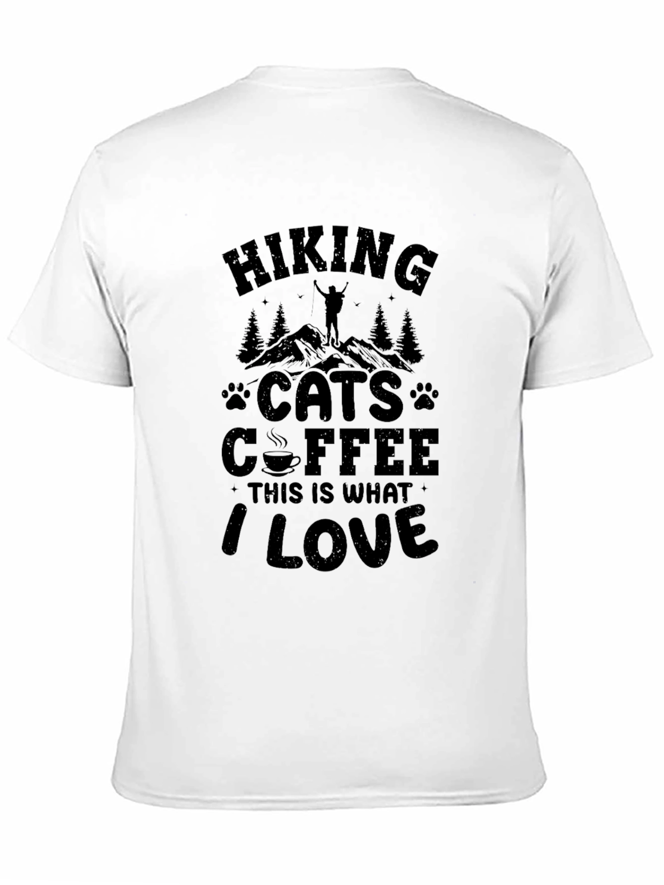 Hiking Cats Coffee Lover T-Shirt