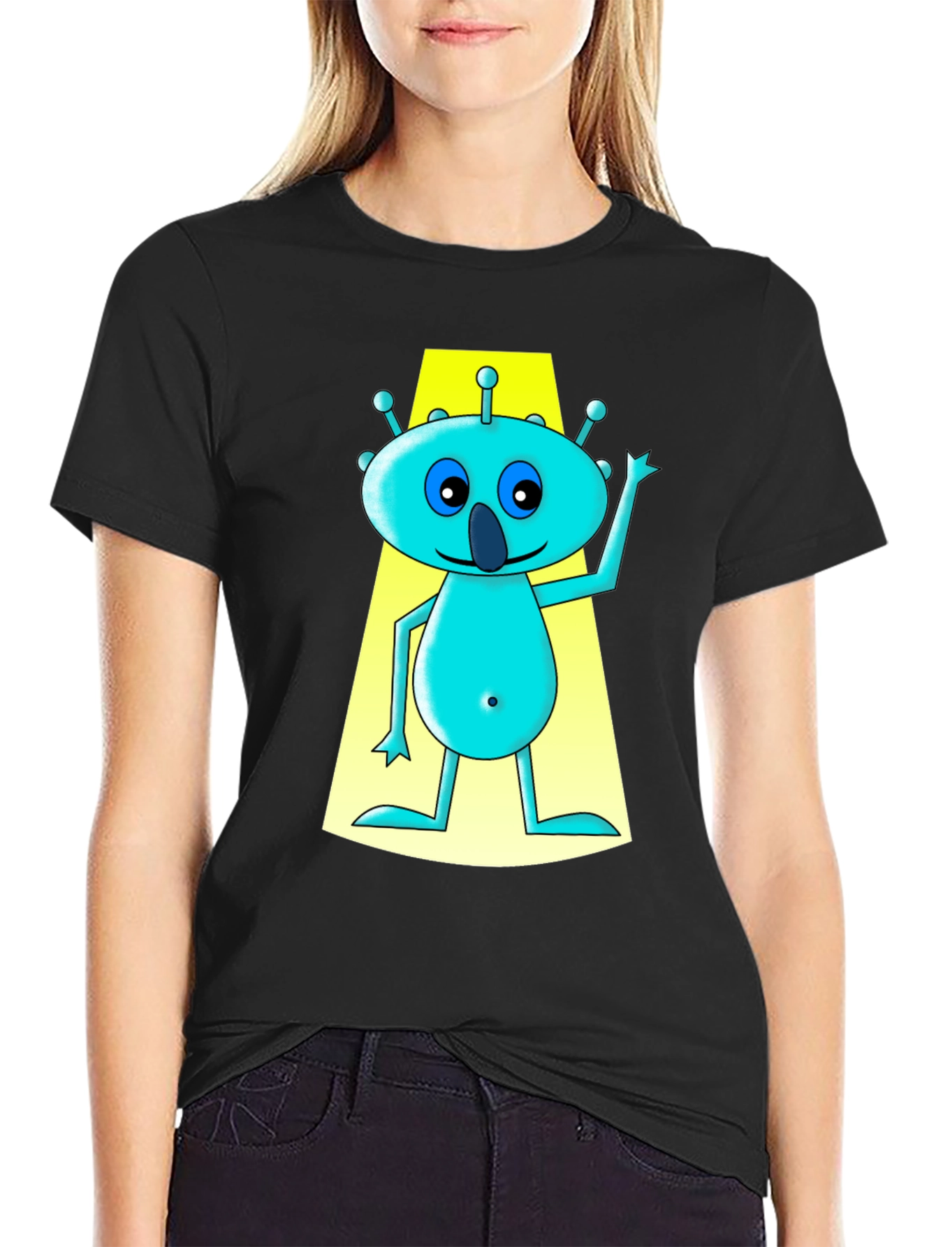 Alien Graphic Tee - Funny Cartoon T-Shirt