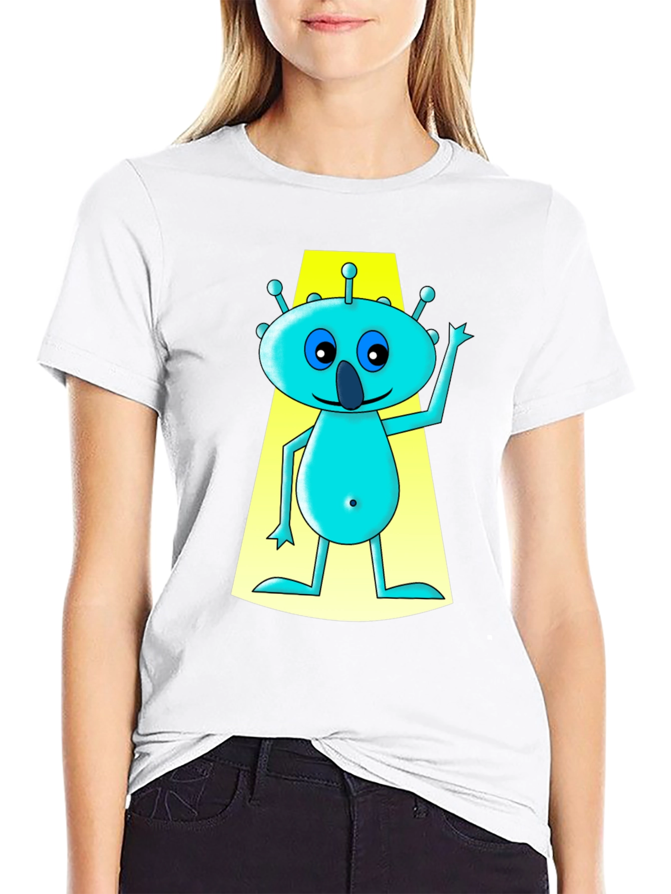 Alien Graphic Tee - Funny Cartoon T-Shirt