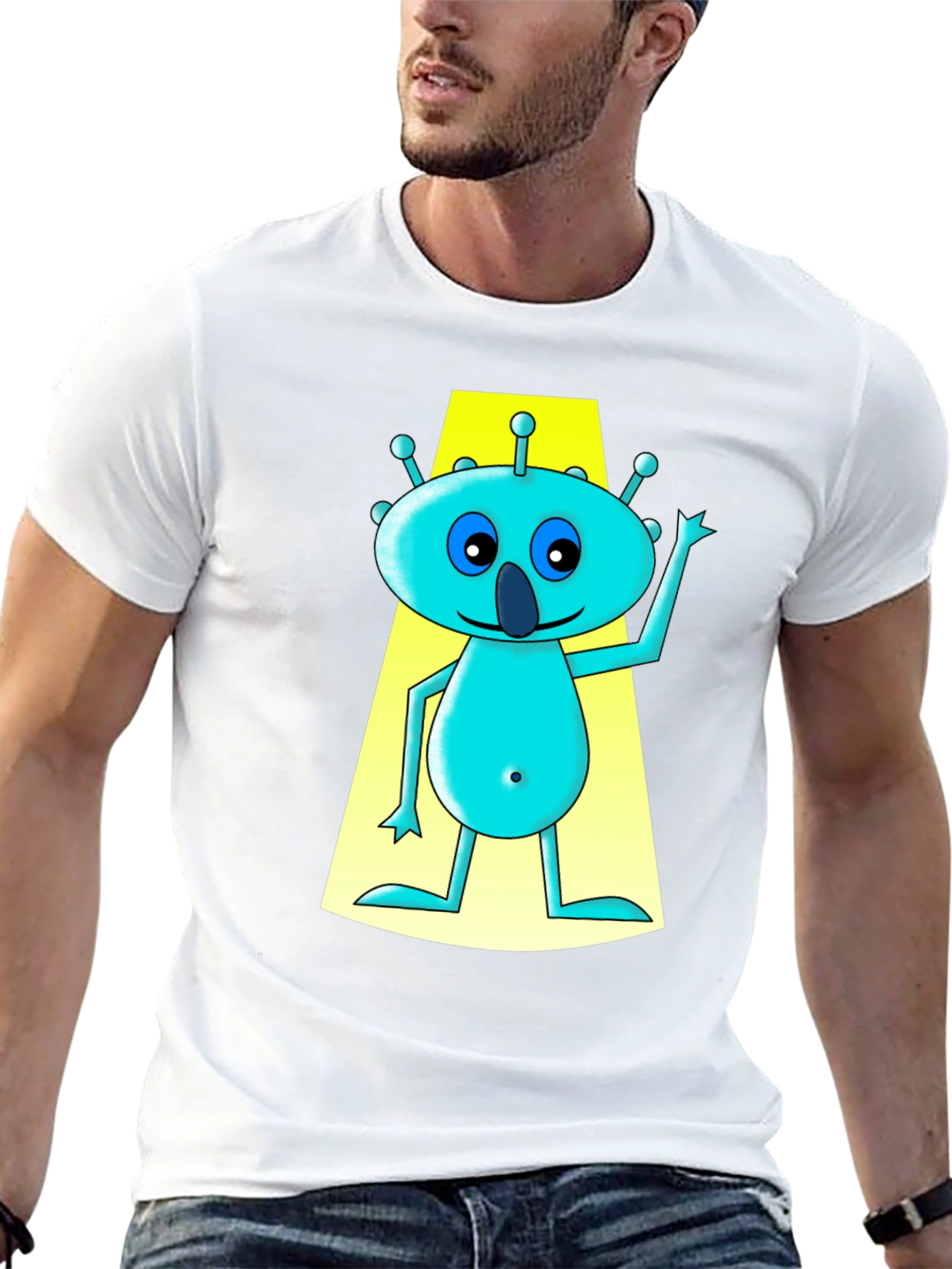 Alien Graphic Tee - Funny Cartoon T-Shirt
