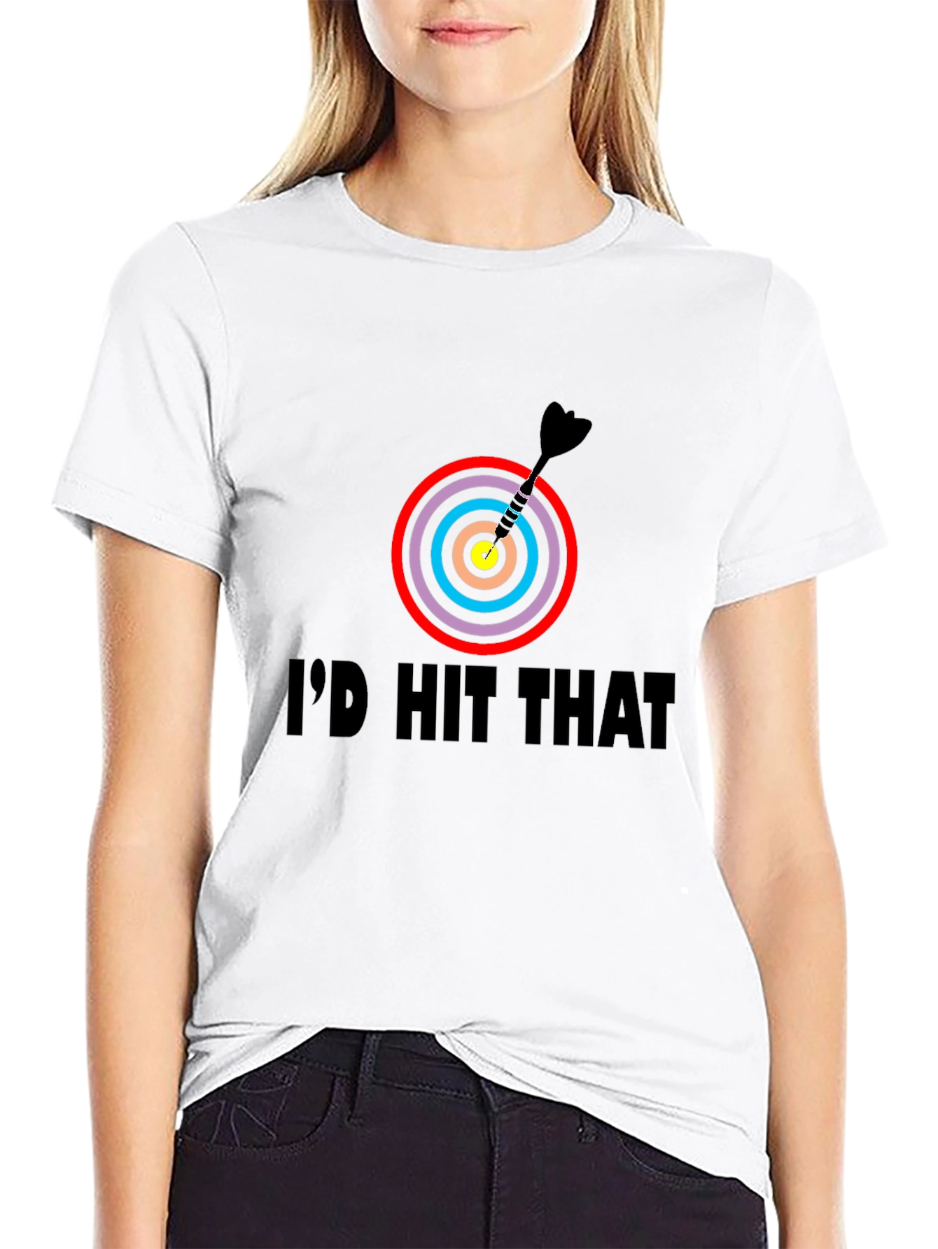 Id Hit That Dartboard Graphic Tee