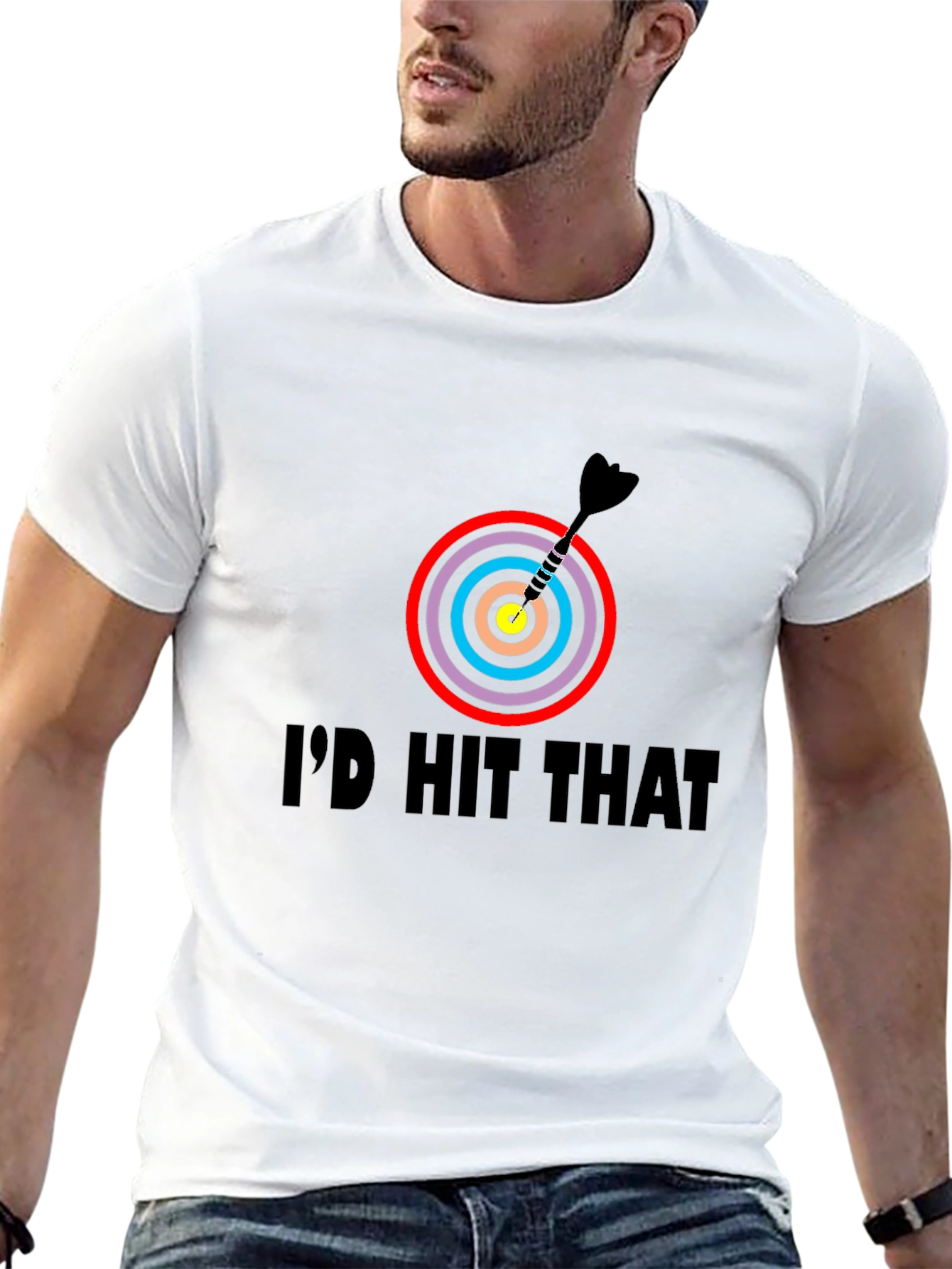 Id Hit That Dartboard Graphic Tee