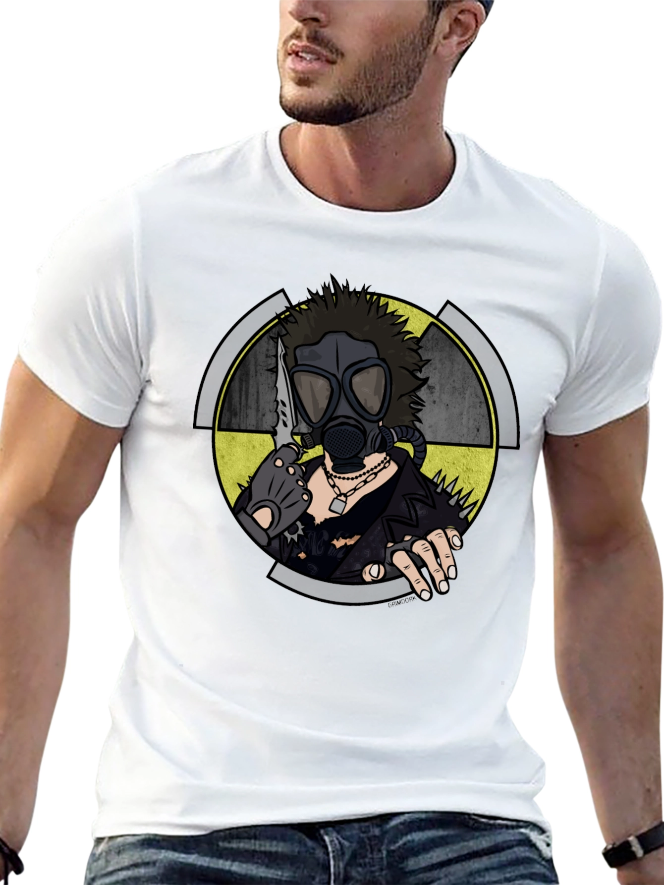 Nuclear Wasteland Graphic Tee - Black Cotton T-Shirt