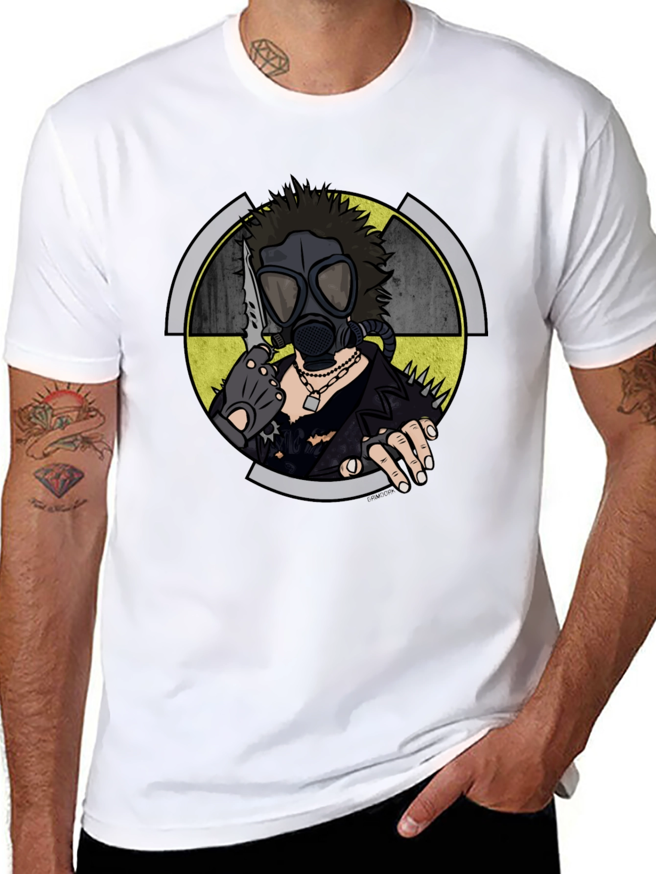 Nuclear Wasteland Graphic Tee - Black Cotton T-Shirt