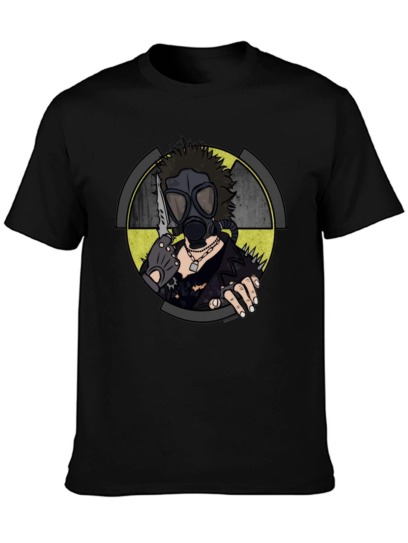 Nuclear Wasteland Graphic Tee - Black Cotton T-Shirt