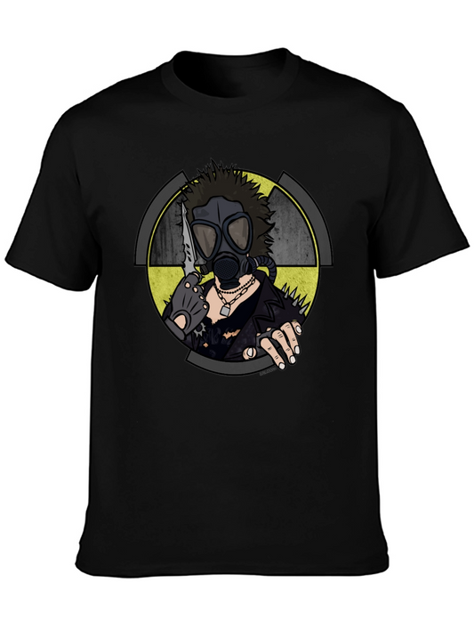 Nuclear Wasteland Graphic Tee - Black Cotton T-Shirt