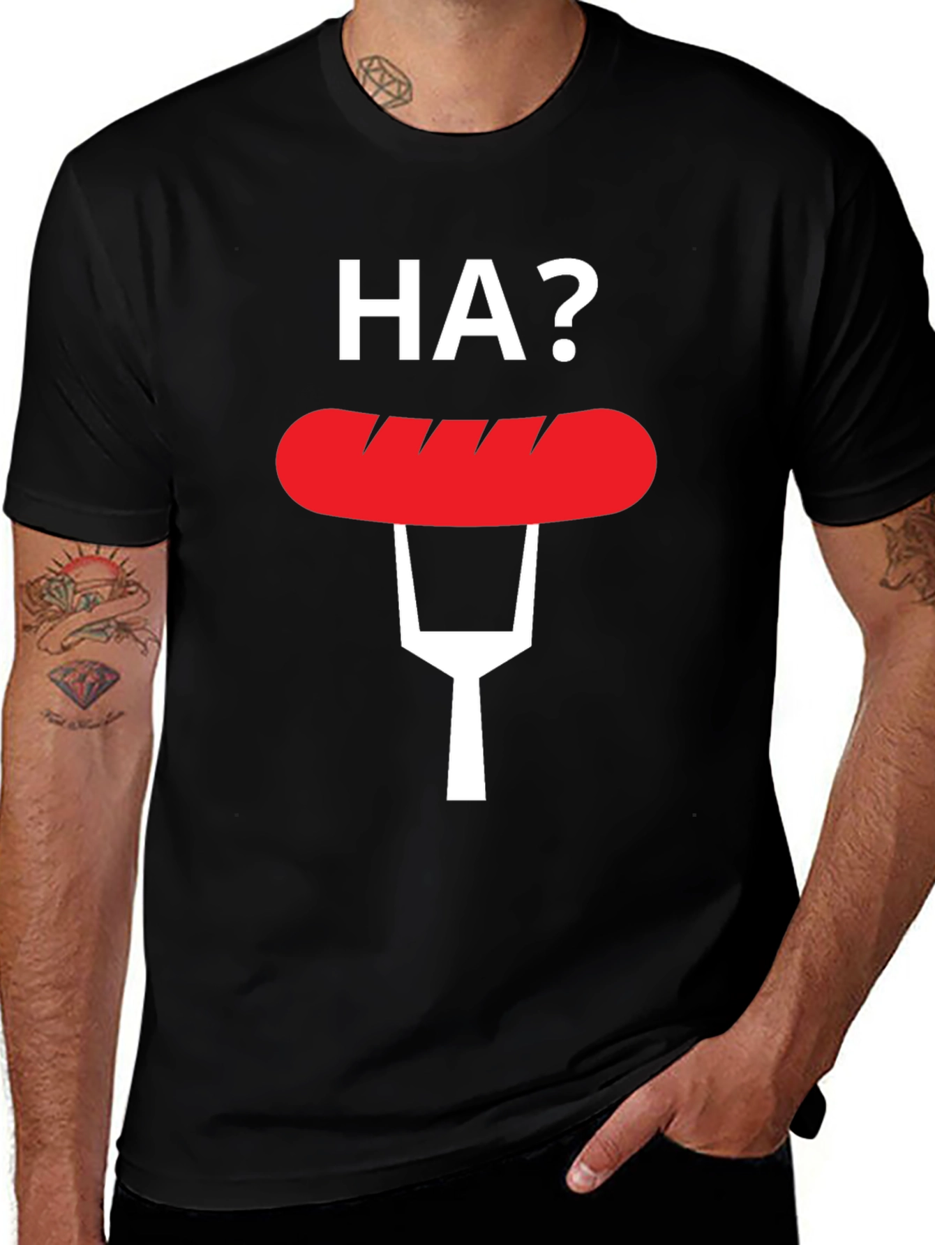Funny HA? Hot Dog T-Shirt