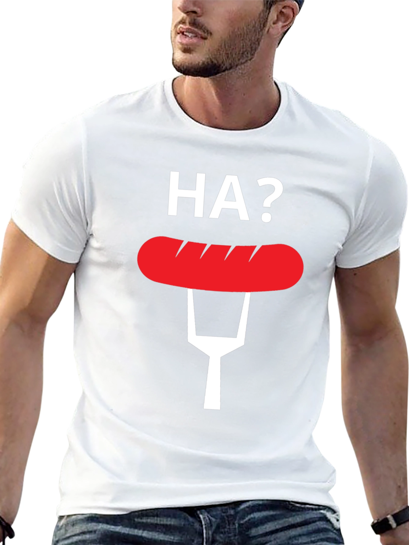 Funny HA? Hot Dog T-Shirt